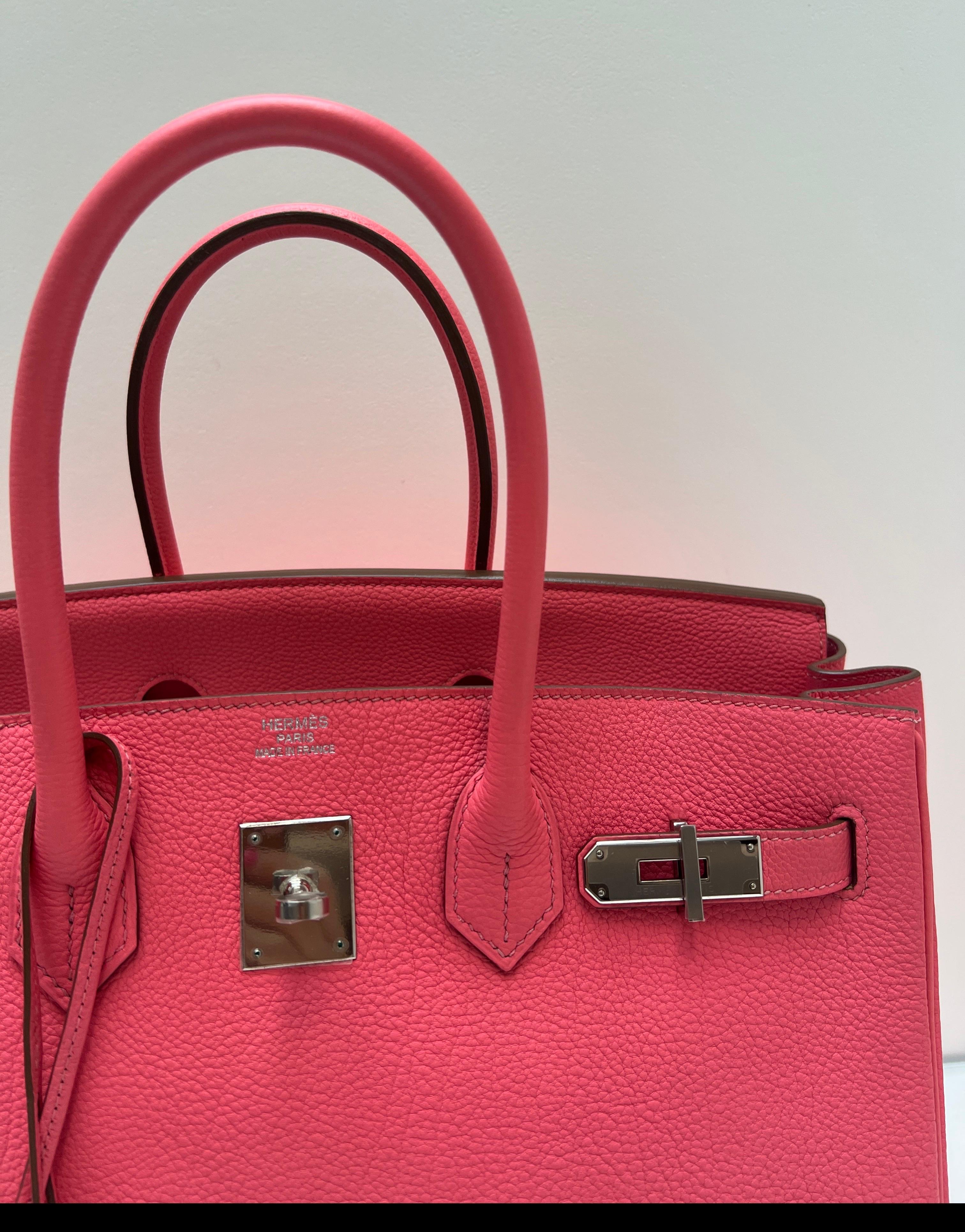Hermes Rosa Rossetto Birkin 35 Borsa in vendita 1