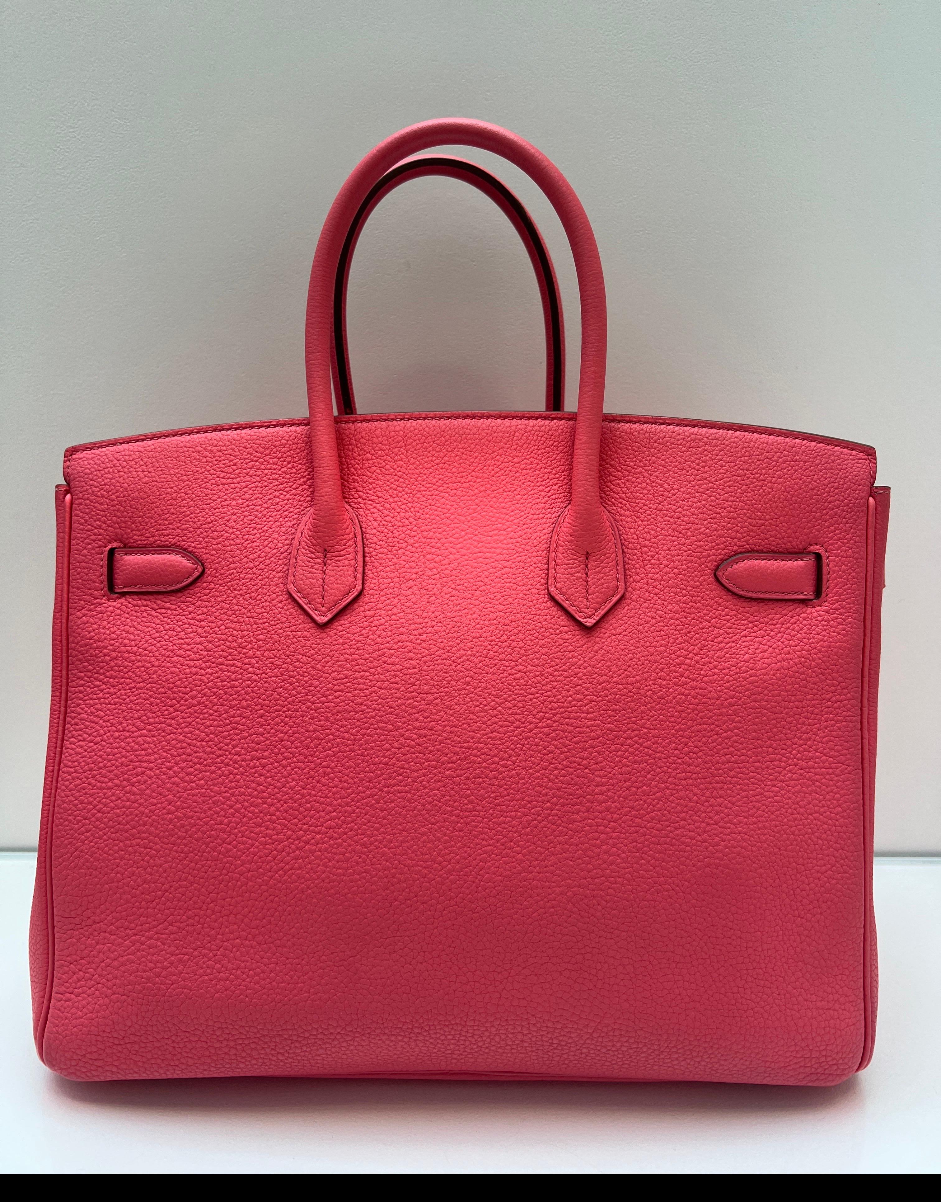 Hermes Rosa Rossetto Birkin 35 Borsa in vendita 3