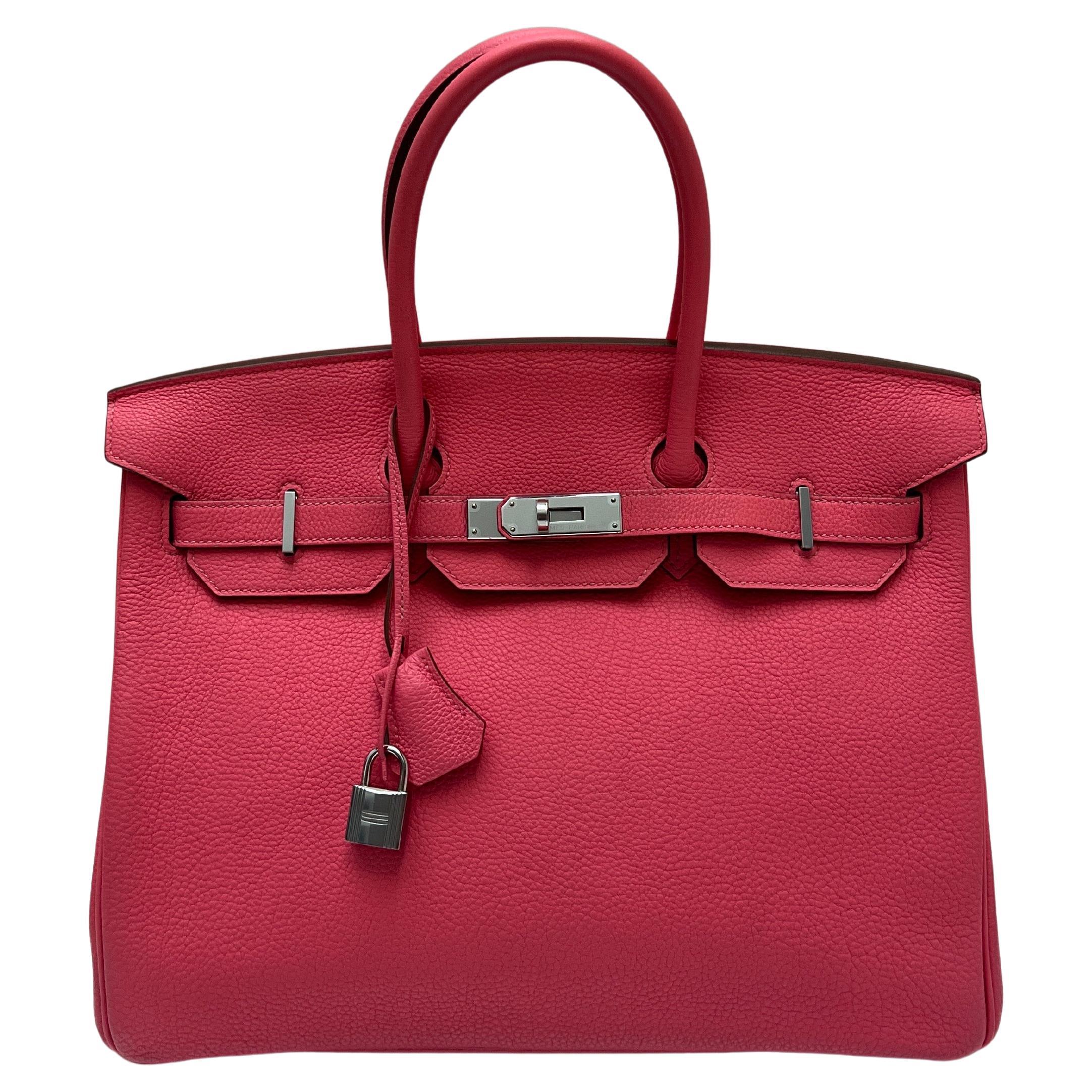 Hermes Rosa Rossetto Birkin 35 Borsa in vendita