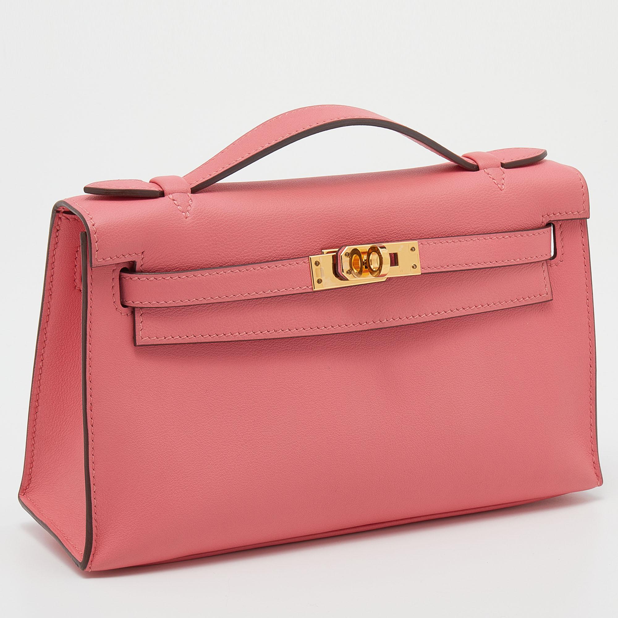 hermes kelly pochette red