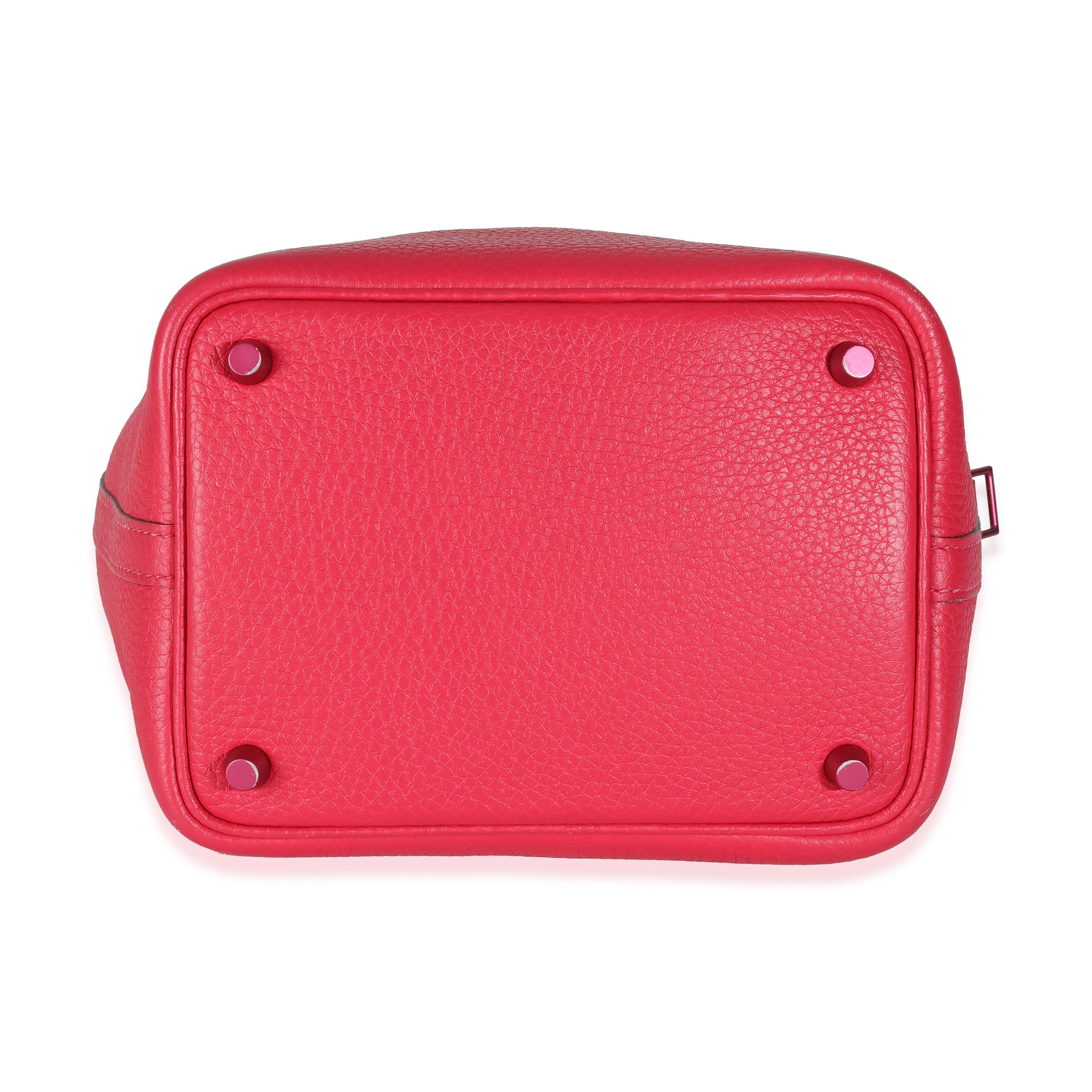 Hermès Rose Mexico Clemence Monochrome Picotin Lock 18 2