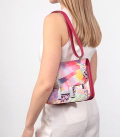 Hermès Rose Mexico Swift Leather & Marble Silk Constance 24