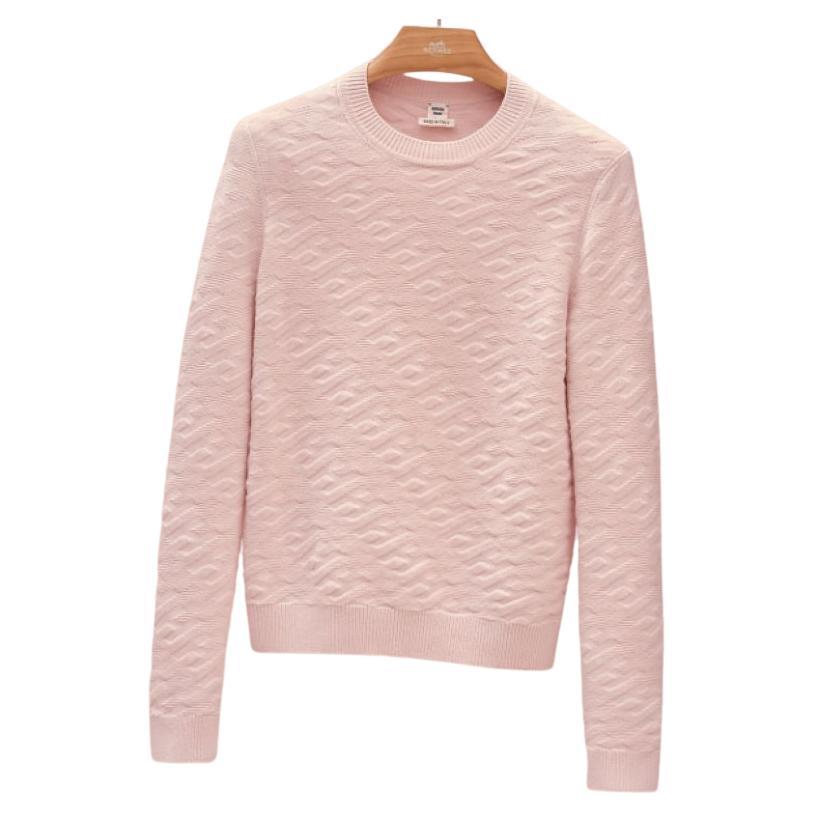 Hermes Rose Petal Long-sleeve sweater 
