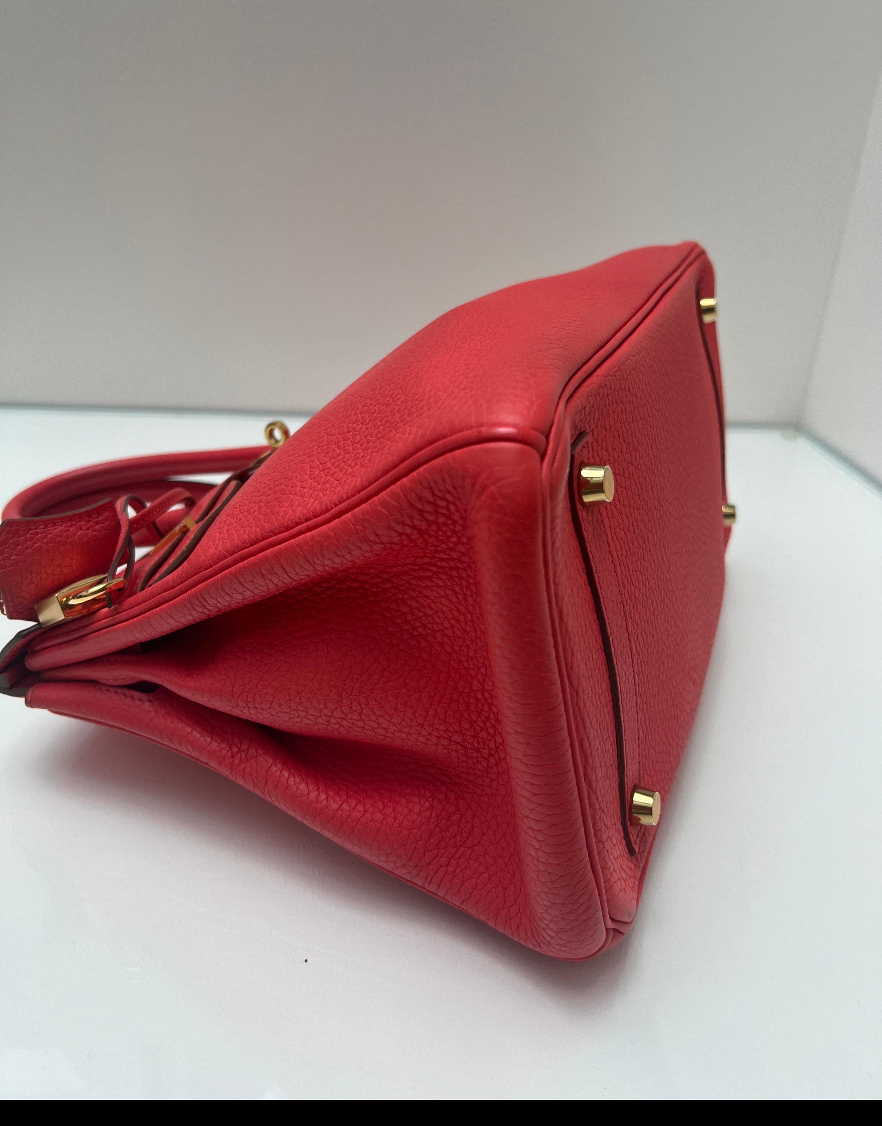 Hermes Rose Jaipur Birkin 30 Bag For Sale 12