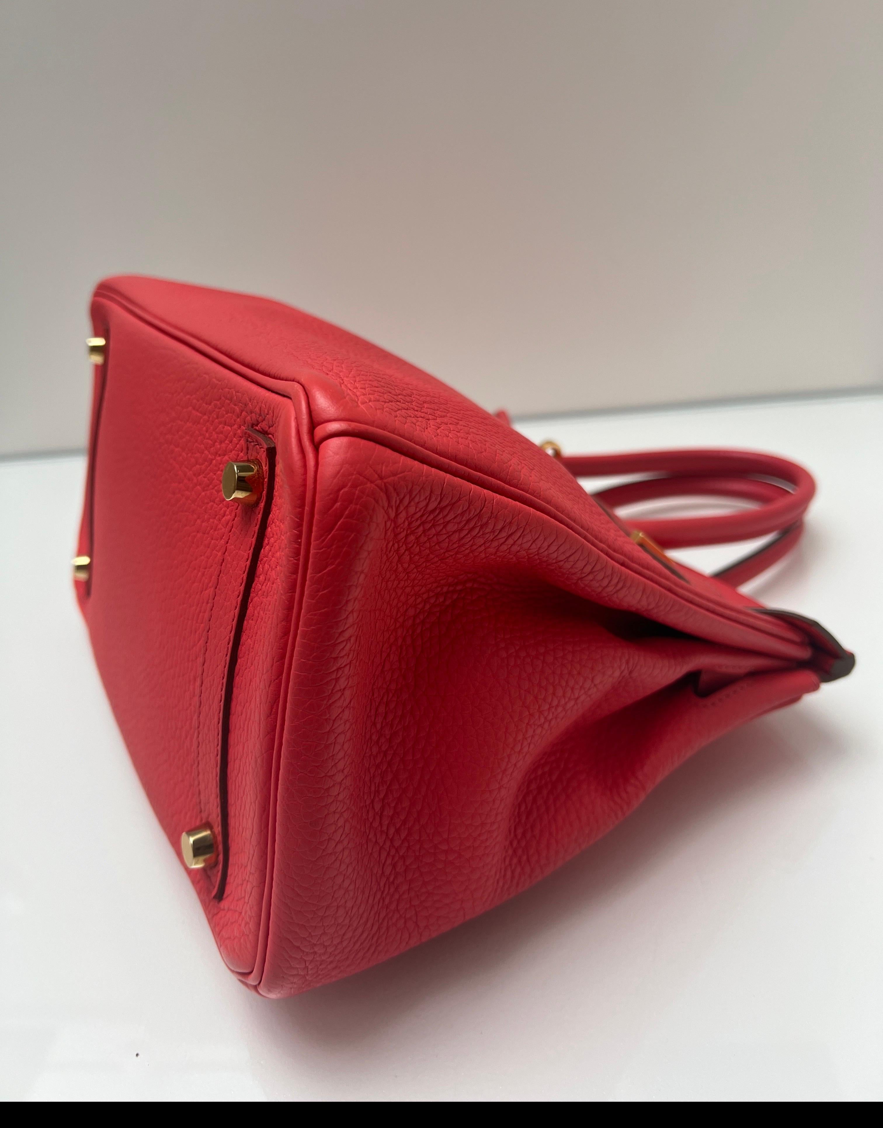 Hermes Rose Jaipur Birkin 30 Bag For Sale 13