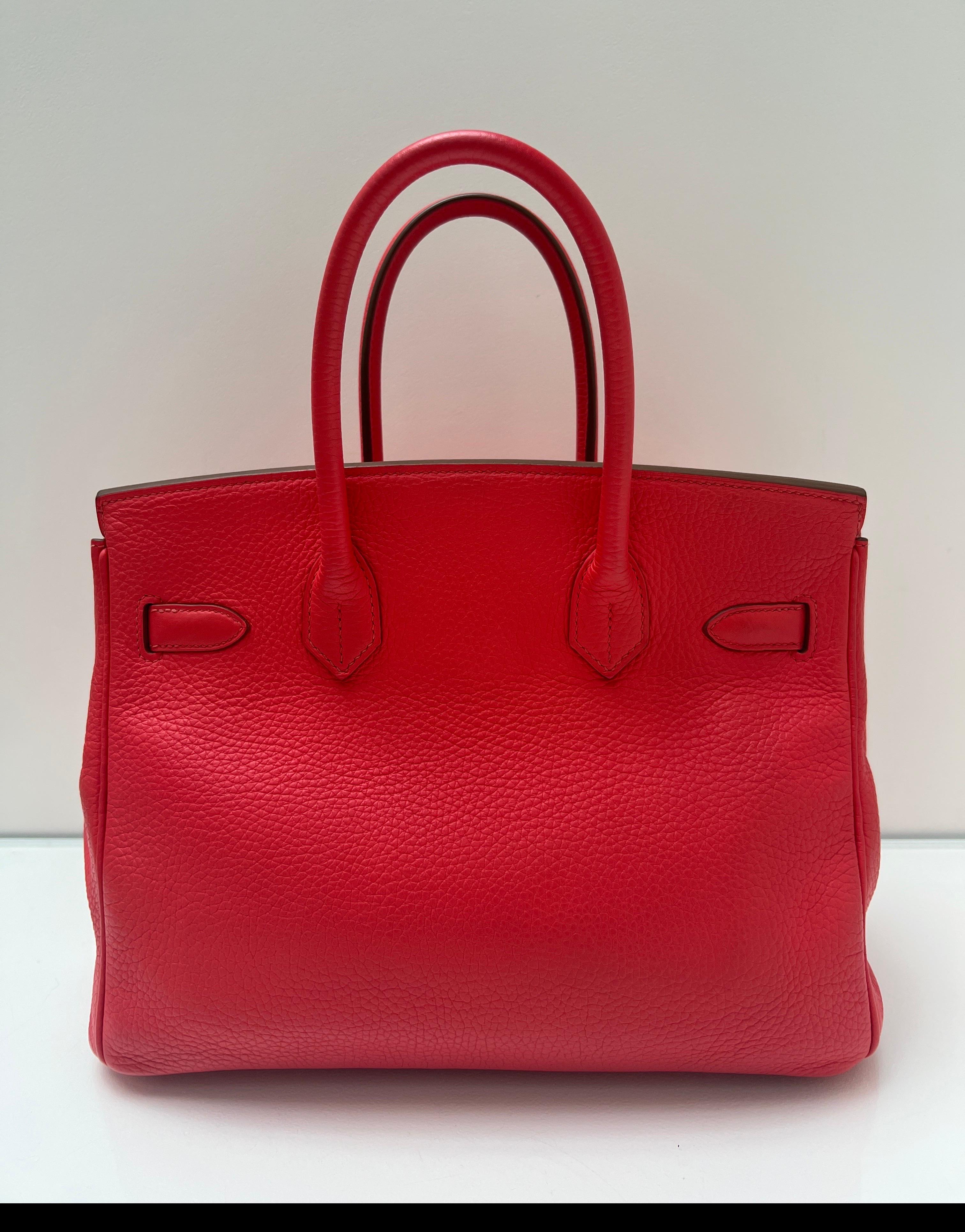Women's or Men's Hermes Rose Jaipur Birkin 30 Bag For Sale