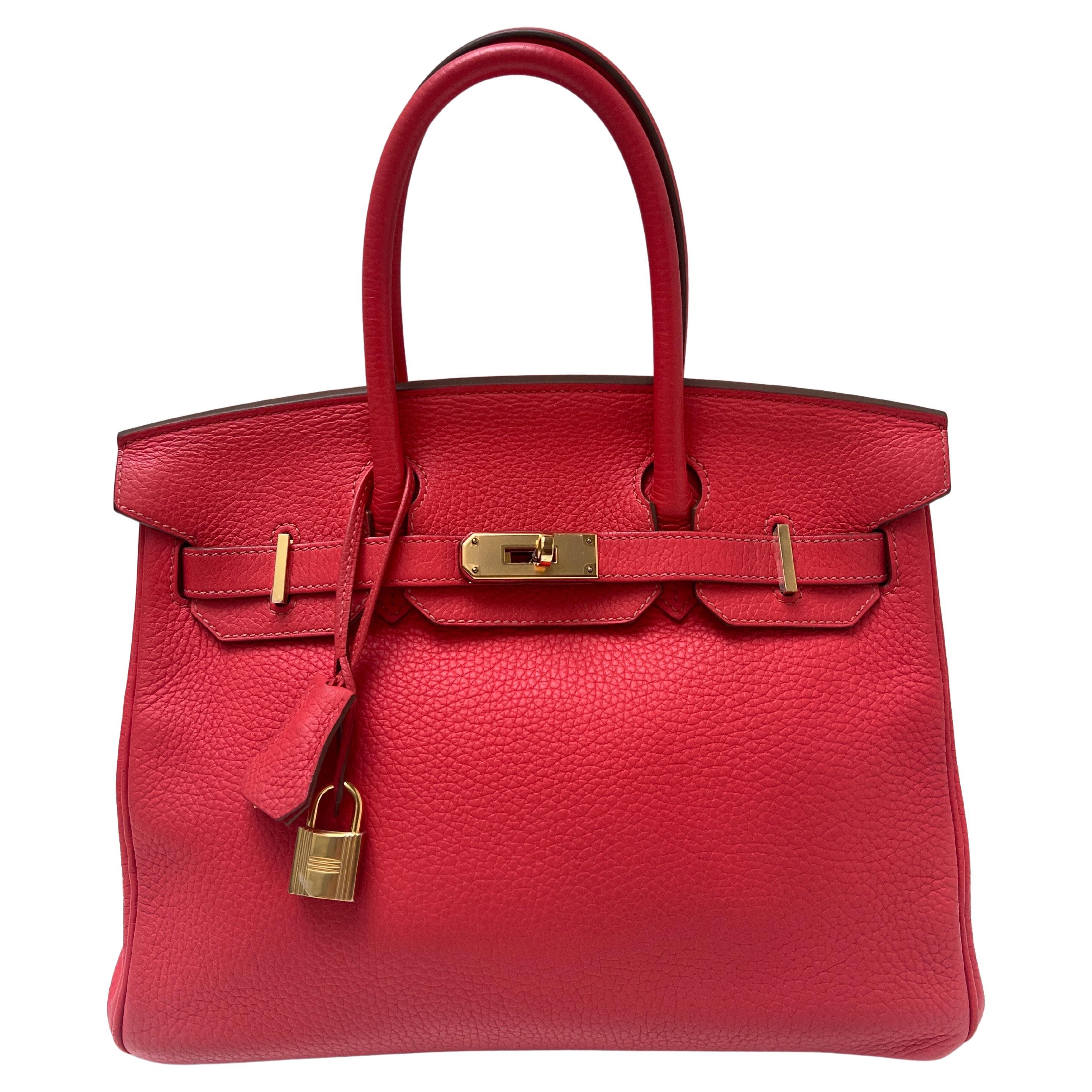 Bolso Hermes Birkin 30 Rosa Pivoine