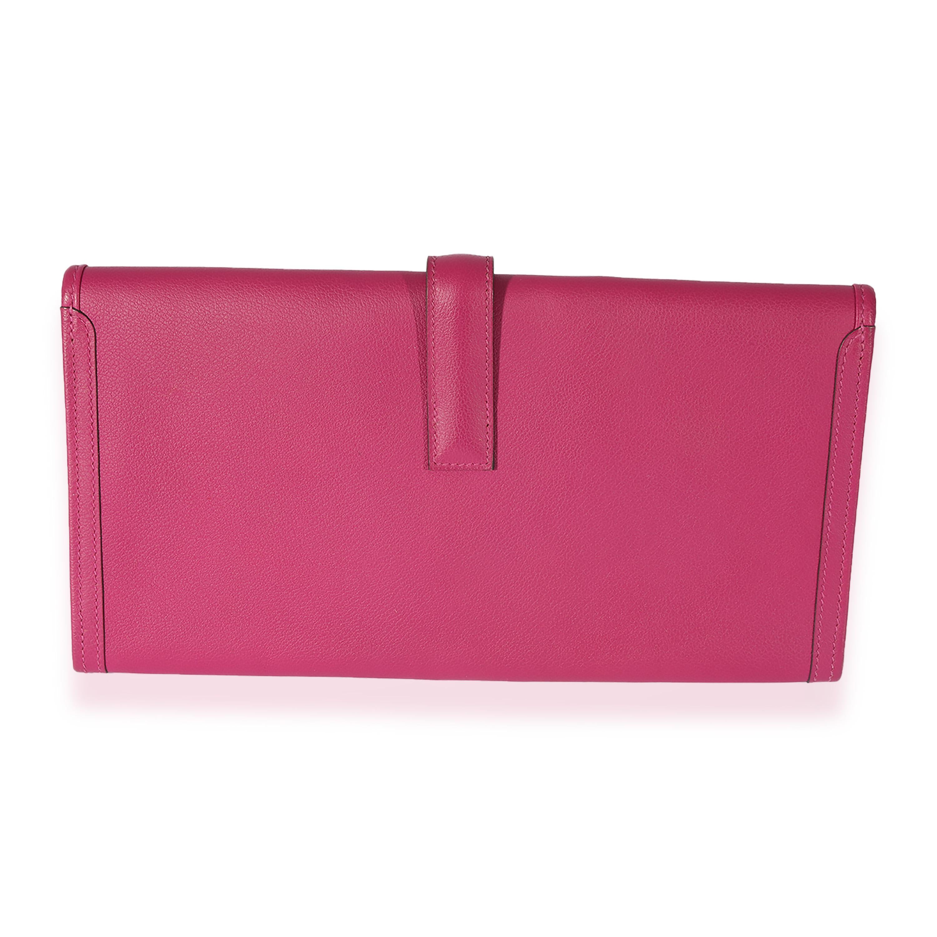 Pink Hermès Rose Pourpre Evercolor Jige Elan 29