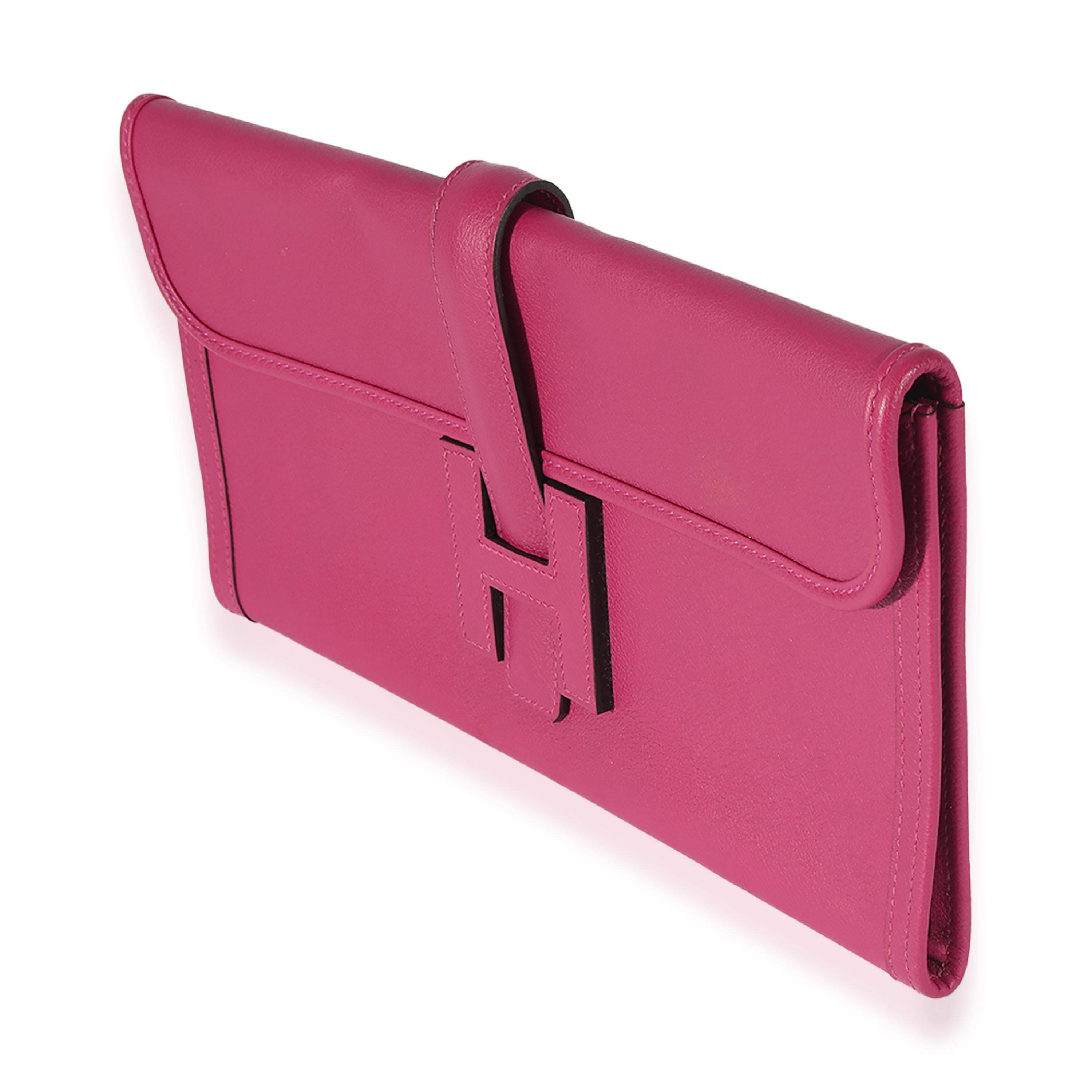 Hermès Rose Pourpre Evercolor Jige Elan 29 In Excellent Condition In New York, NY