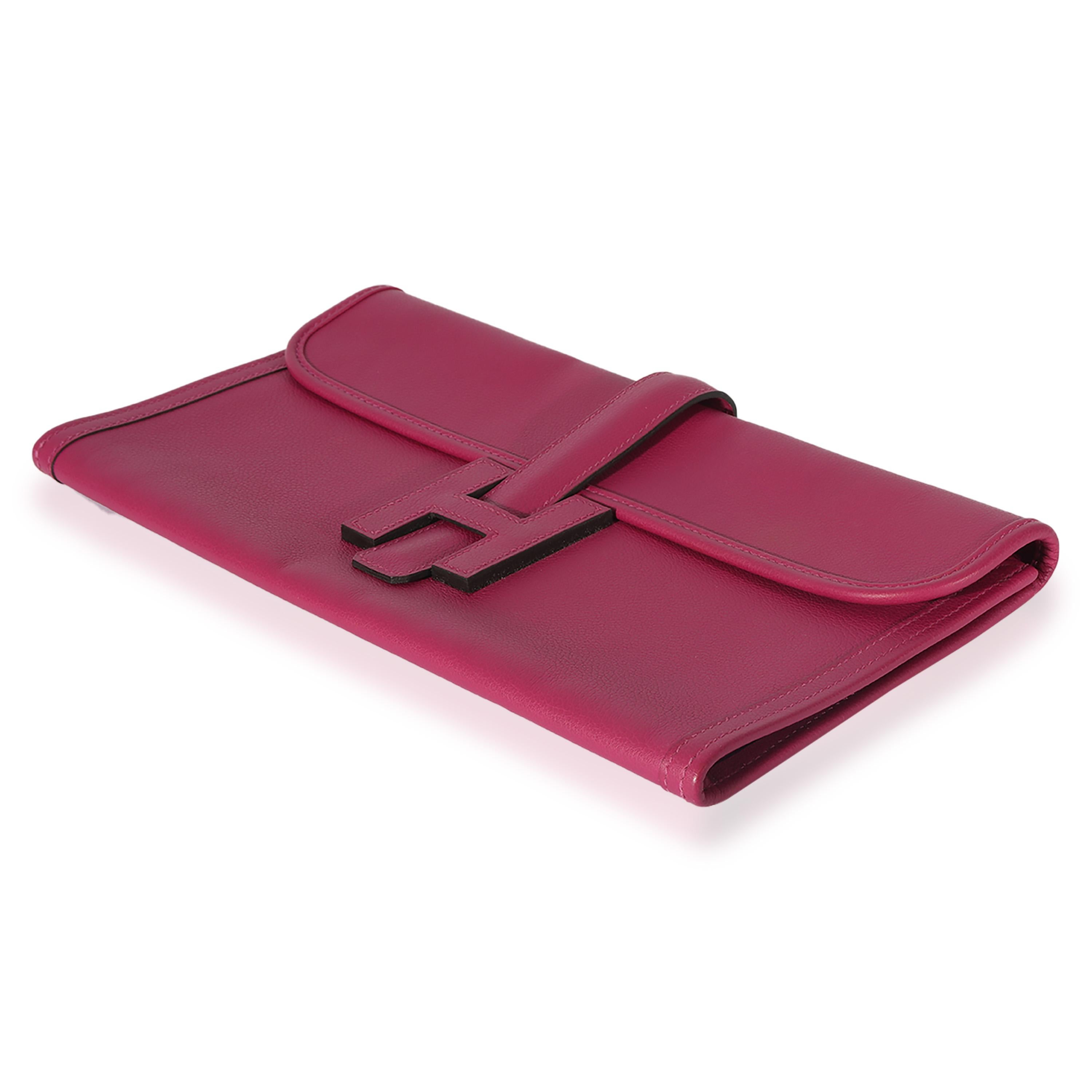 Women's Hermès Rose Pourpre Evercolor Jige Elan 29