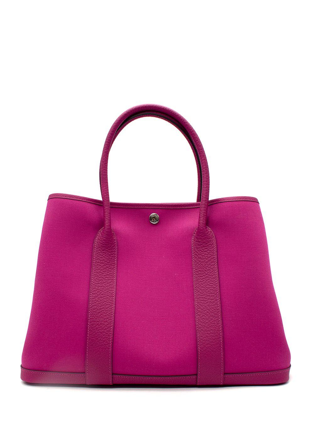 Rose Pourpre Officier Canvas Garten Party 36 PHW von Hermès

- Alter Z 2021
- Palladiumbeschichtete Hardware
- Vollständiger Satz
- Rose Pourpre Farbe
- Gefertigt aus Officier Canvas und Country Garden