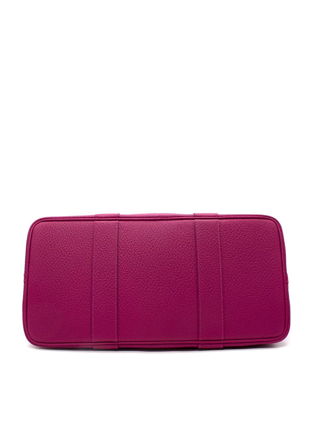 Rose Pourpre Officier Canvas Garten Party 36 PHW von Hermès im Angebot 3