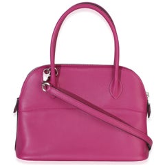 Hermès Rose Pourpre Swift 1923 Bolide 27 PHW
