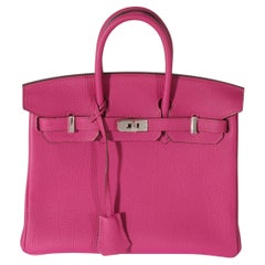 Birkin 25 Rouge Pourpre Togo Leather PHW