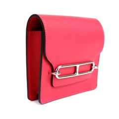 Hermès Rose Red Evercolor  Roulis Belt Bag