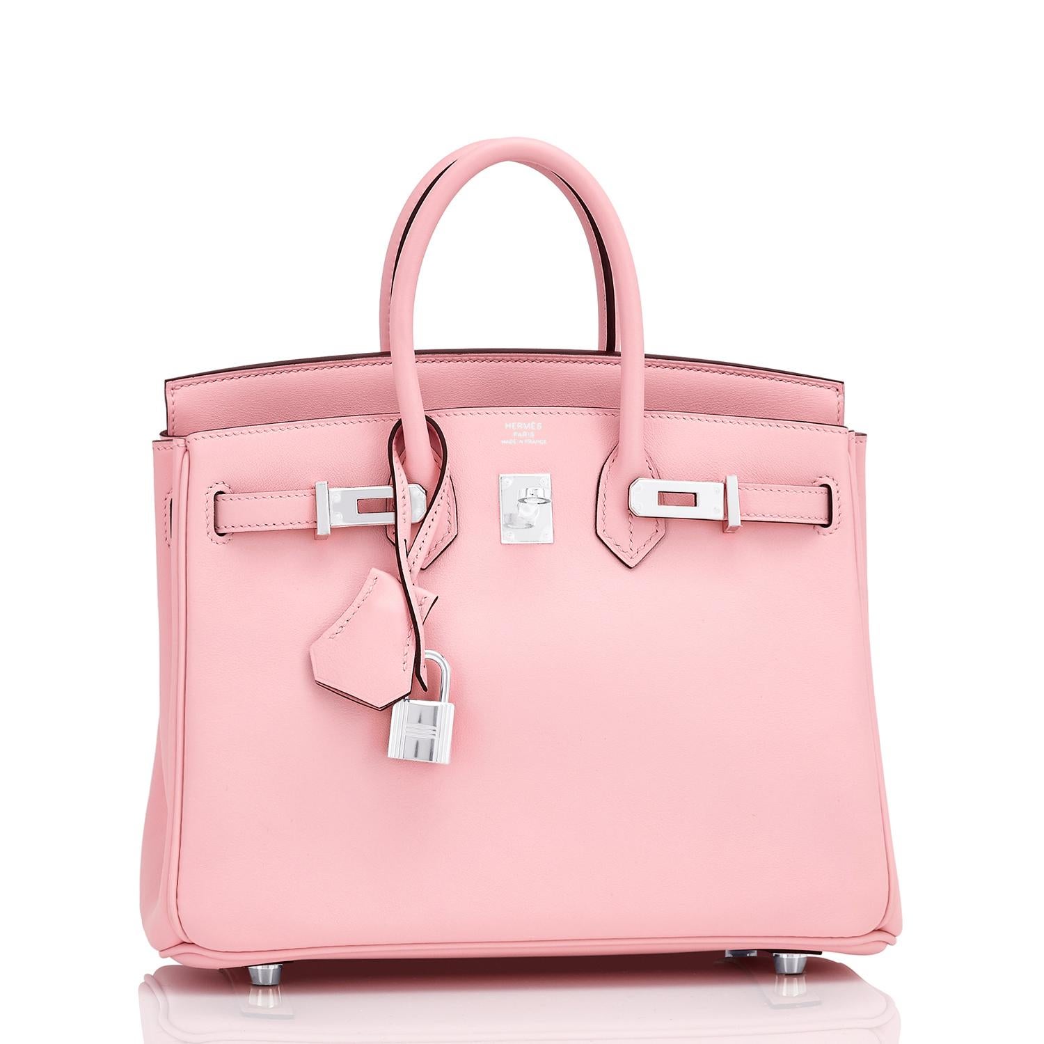 Hermes Rose Sakura Birkin 25 Pink Jewel Bag Grail Z Stamp, 2021 at ...
