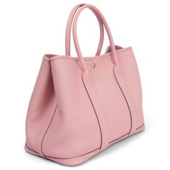HERMES Rose Sakura pink Country leather GARDEN PARTY 36 Bag