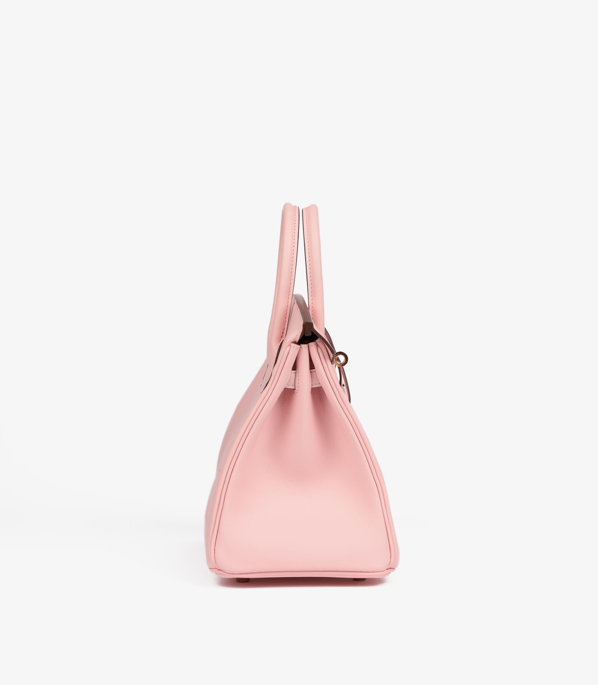 Pink Hermès Rose Sakura & Rose Shocking Swift Leather HSS Special Order Birkin 25cm For Sale