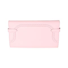 Hermès Rose Sakura Swift Ghillies Kelly Wallet PHW