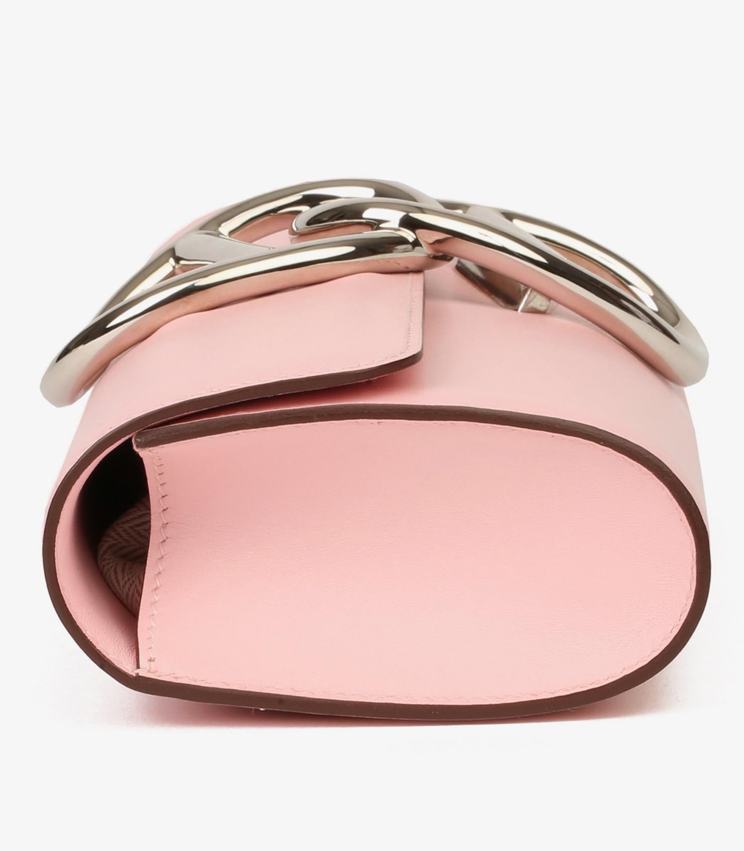 Pink Hermès Rose Sakura Tadelakt Leather Egee For Sale