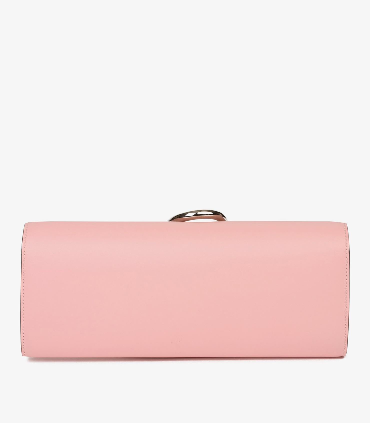 Women's or Men's Hermès Rose Sakura Tadelakt Leather Egee For Sale