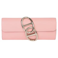 Hermès Rose Sakura Tadelakt Leather Egee