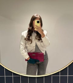 Hermès Rose Scheherazade Shiny Porosus Crocodile Leather Kelly Cut