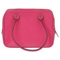 Hermès Rose Shocking Chevre Mysore Leather Plume 20cm