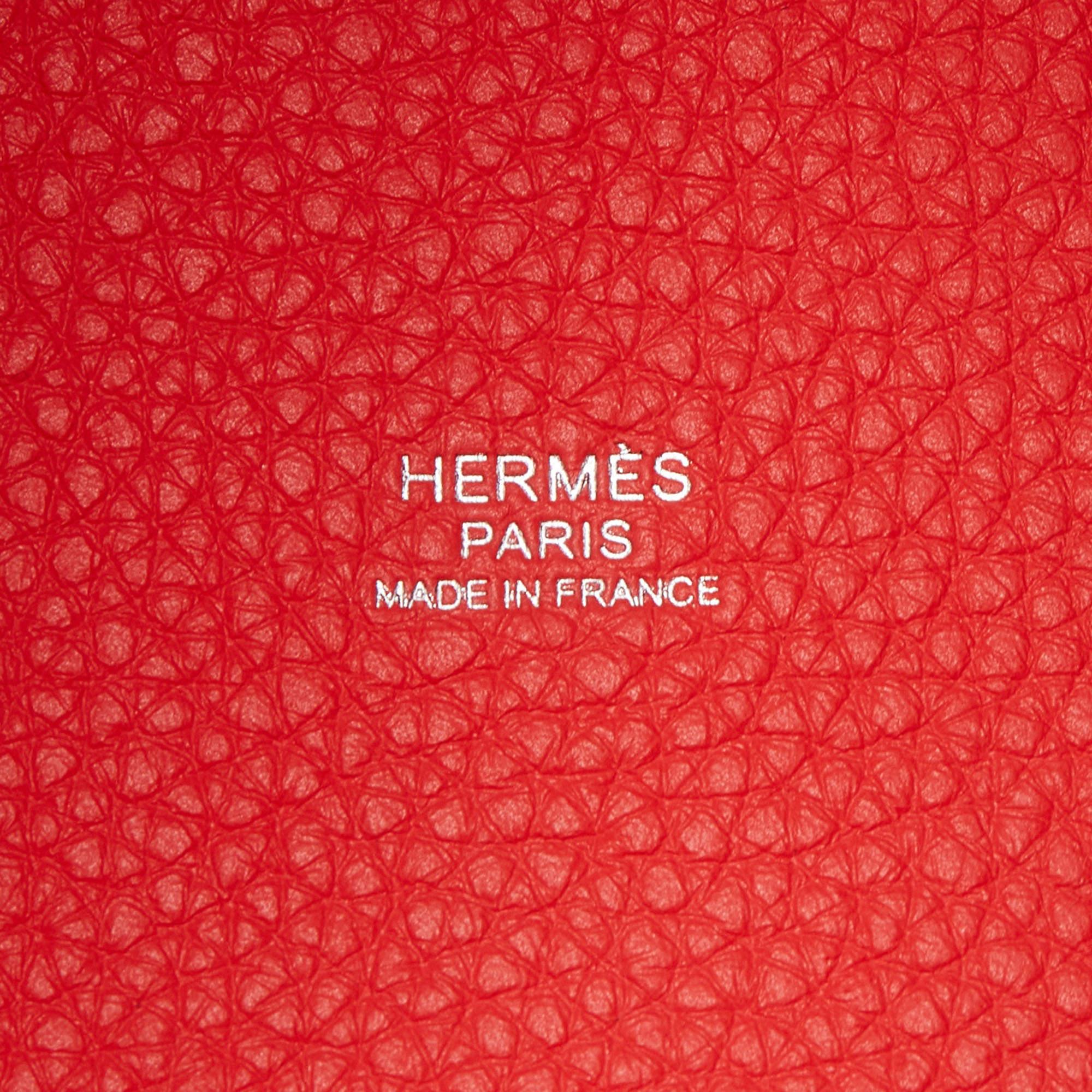 Hermès Rose Texas Taurillon Clemence Leather Picotin Lock 22 Bag 2