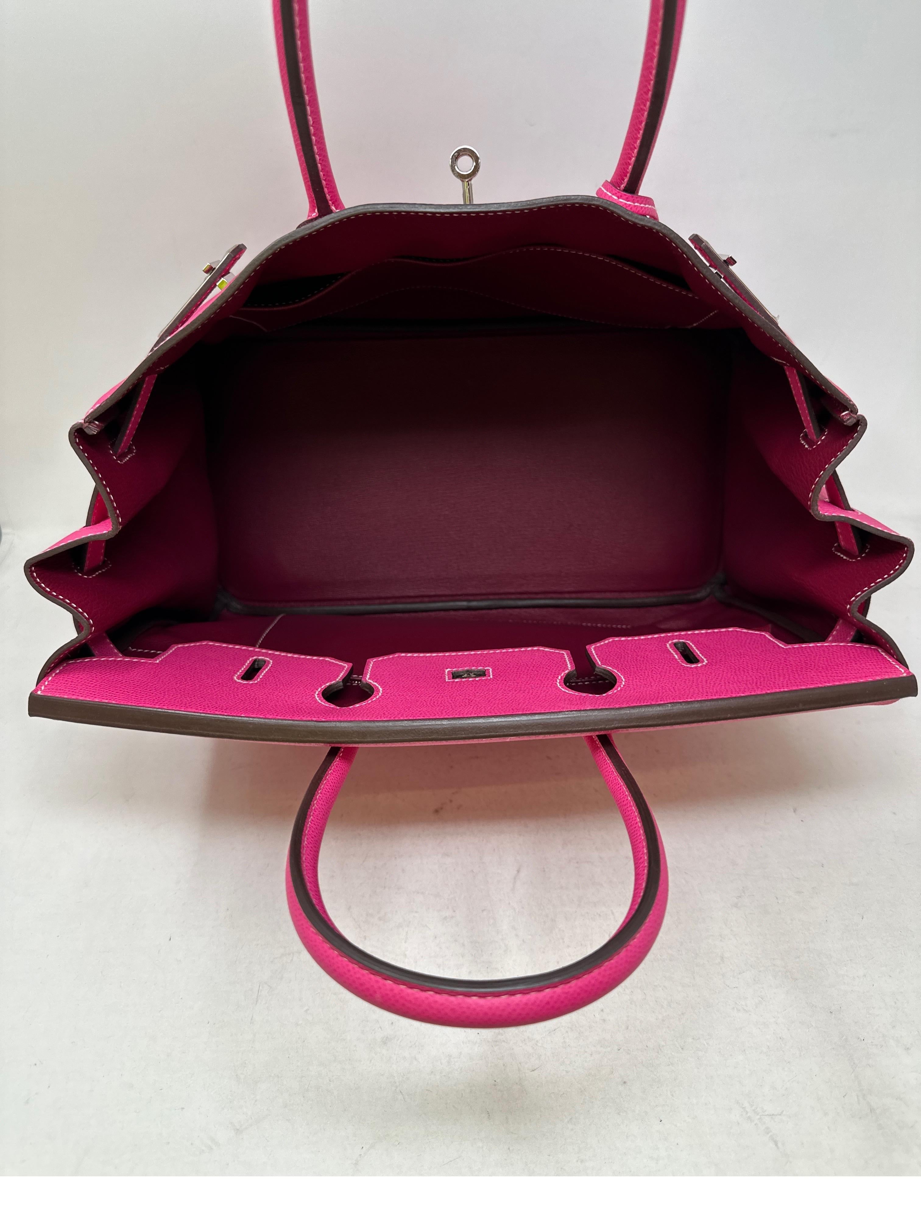 Hermes Rose Tyrien Birkin 35 Bag 5