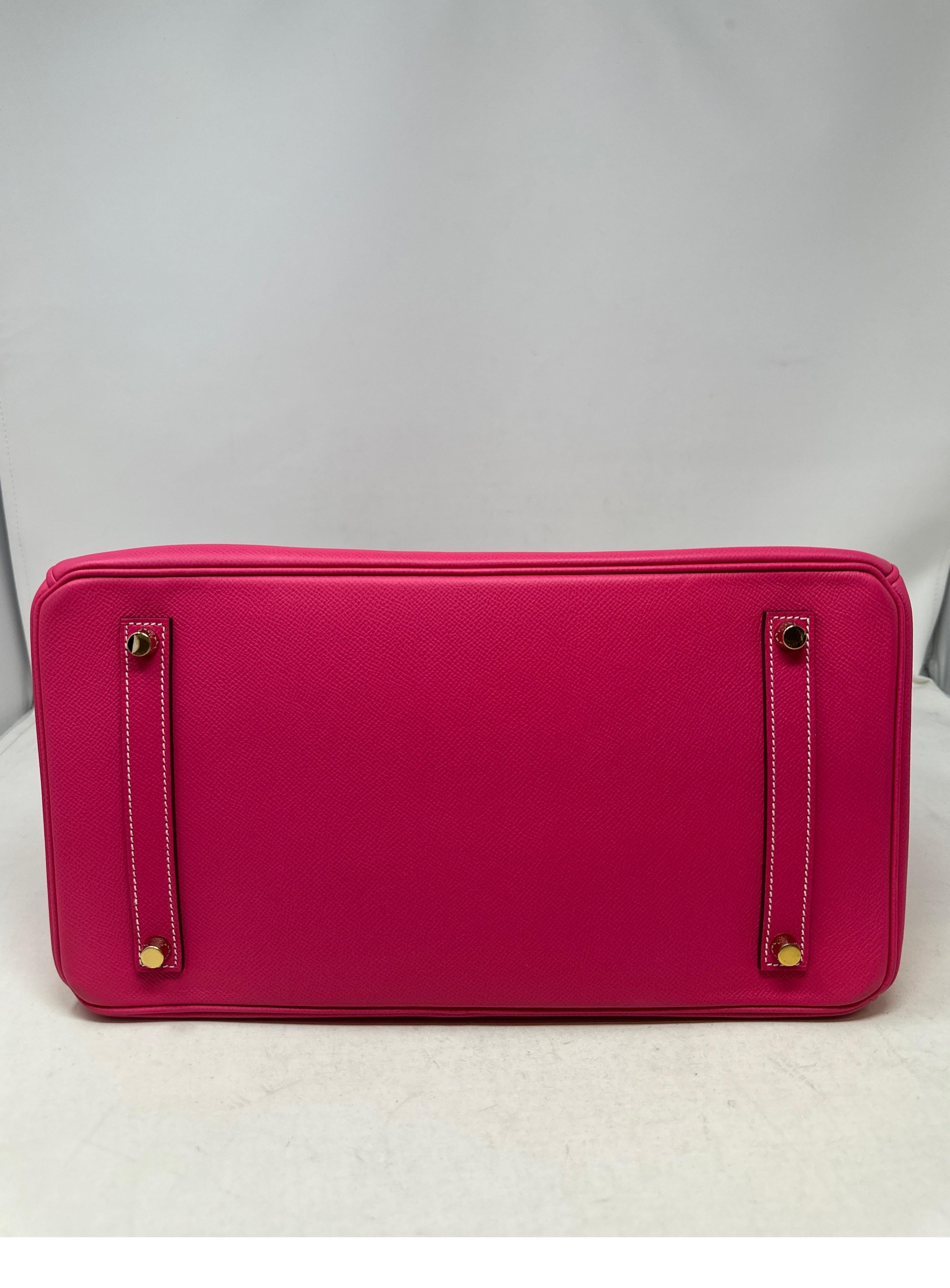 Rose Tyrien Birkin 35 Tasche von Hermès 5