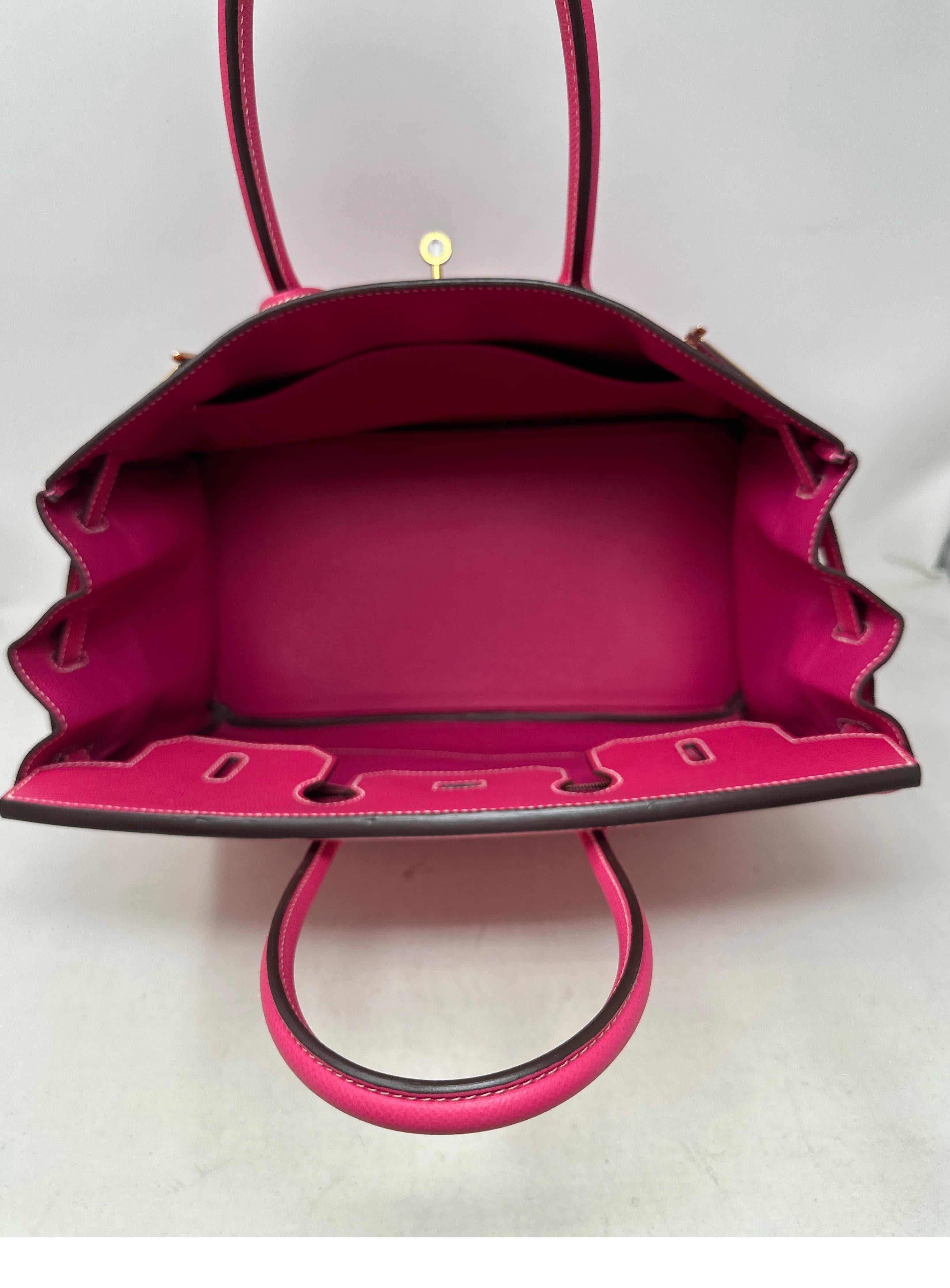 Rose Tyrien Birkin 35 Tasche von Hermès 7