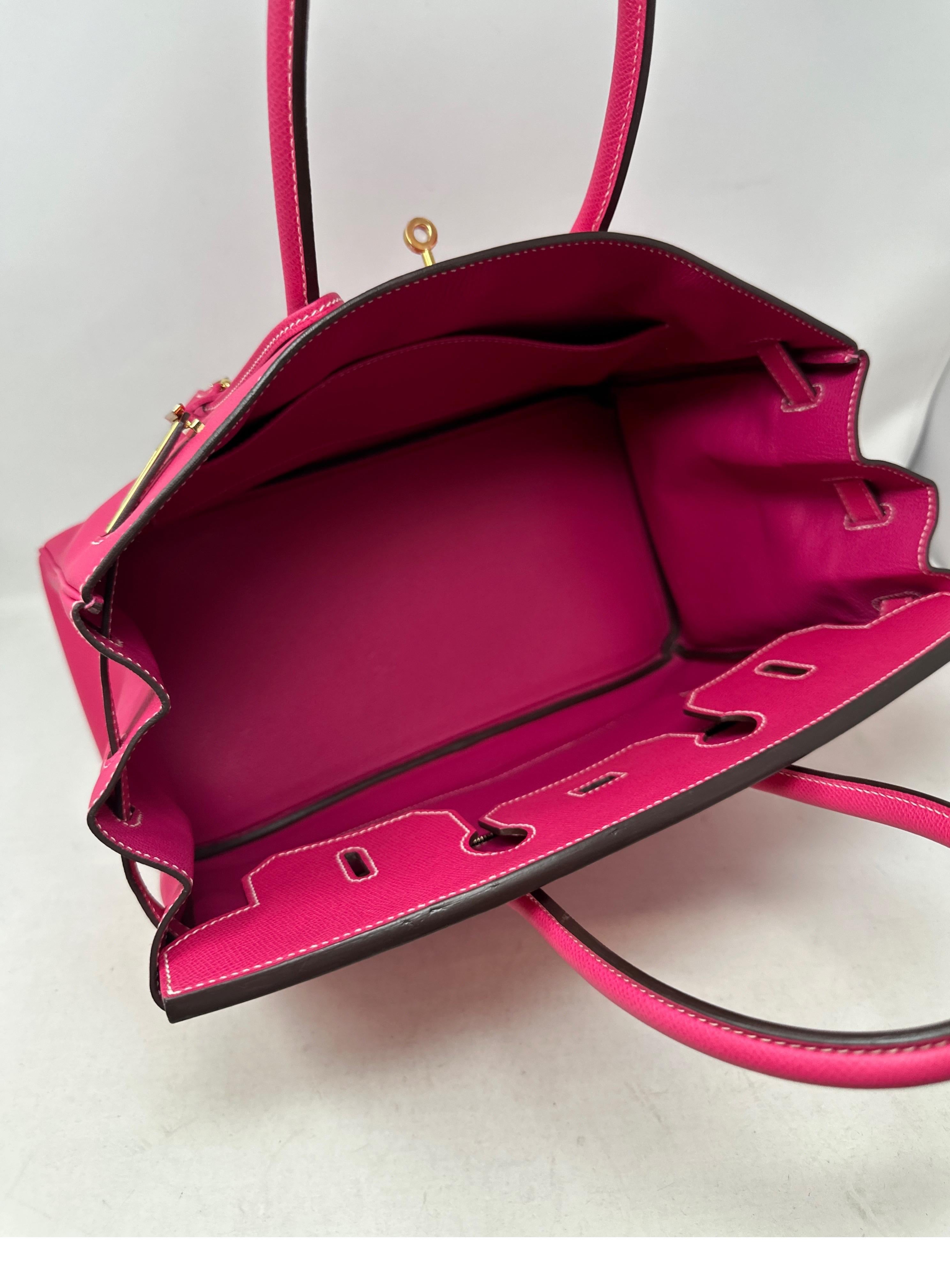 Rose Tyrien Birkin 35 Tasche von Hermès 8