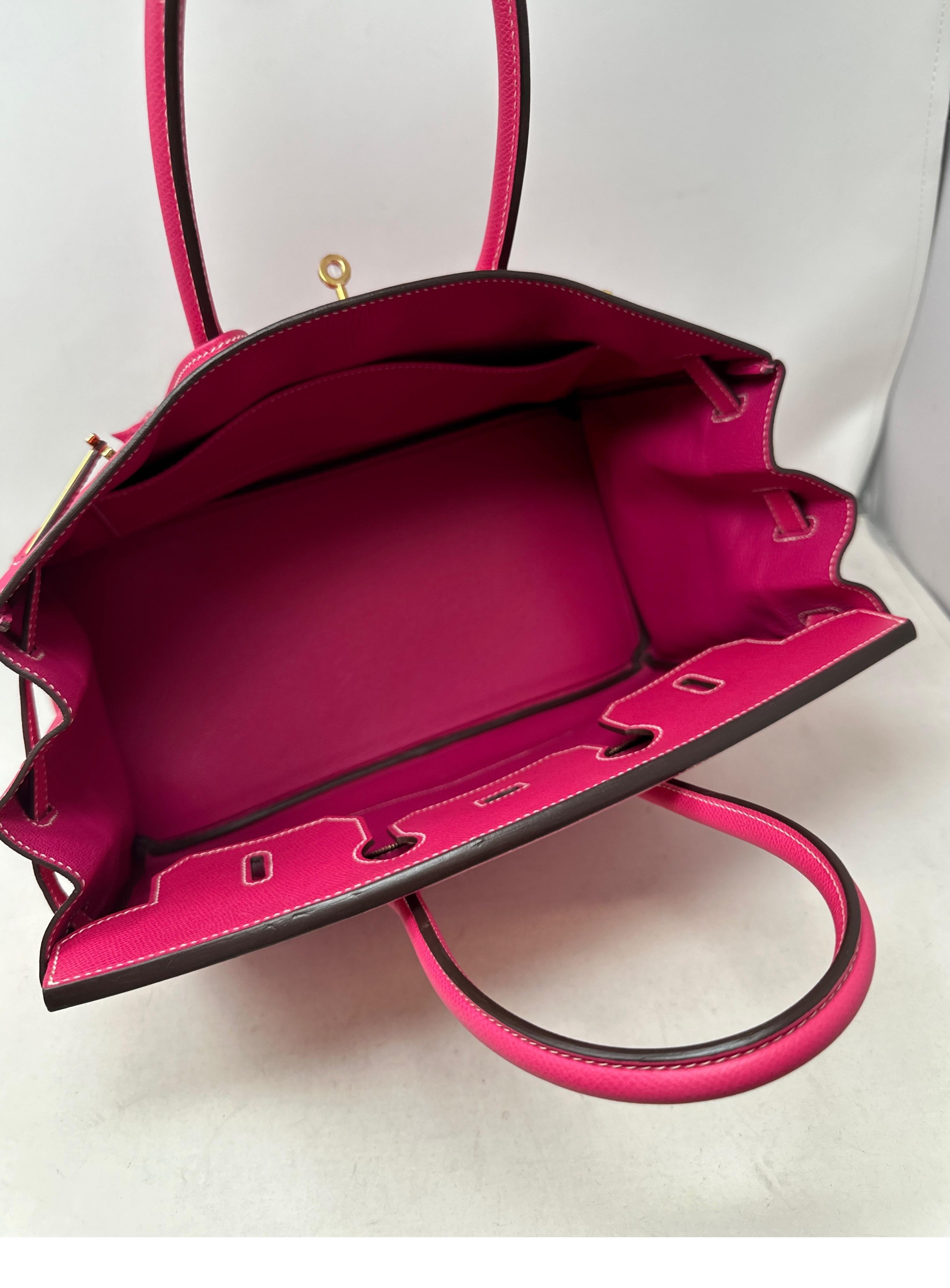 Rose Tyrien Birkin 35 Tasche von Hermès 9