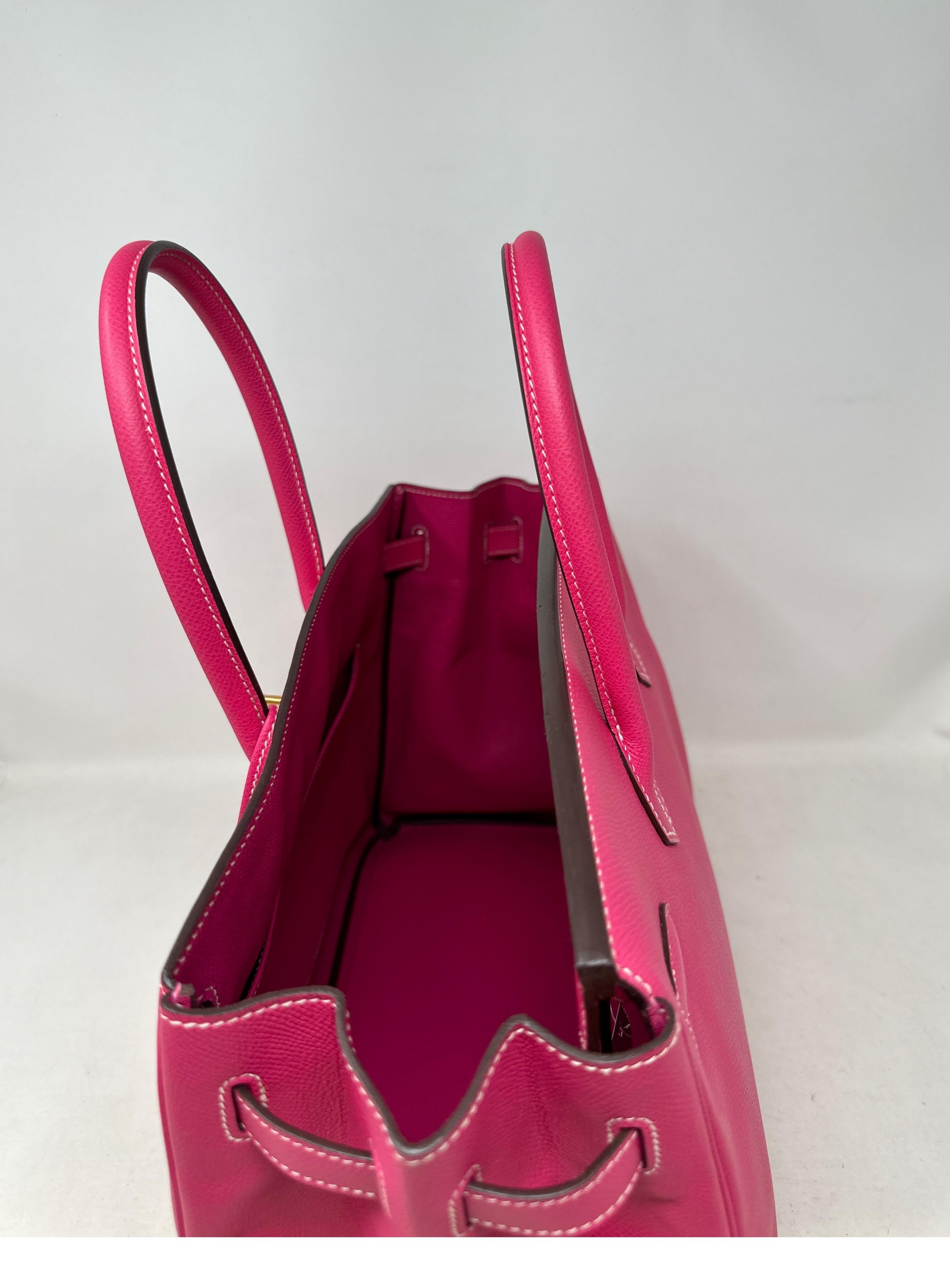 Rose Tyrien Birkin 35 Tasche von Hermès 11
