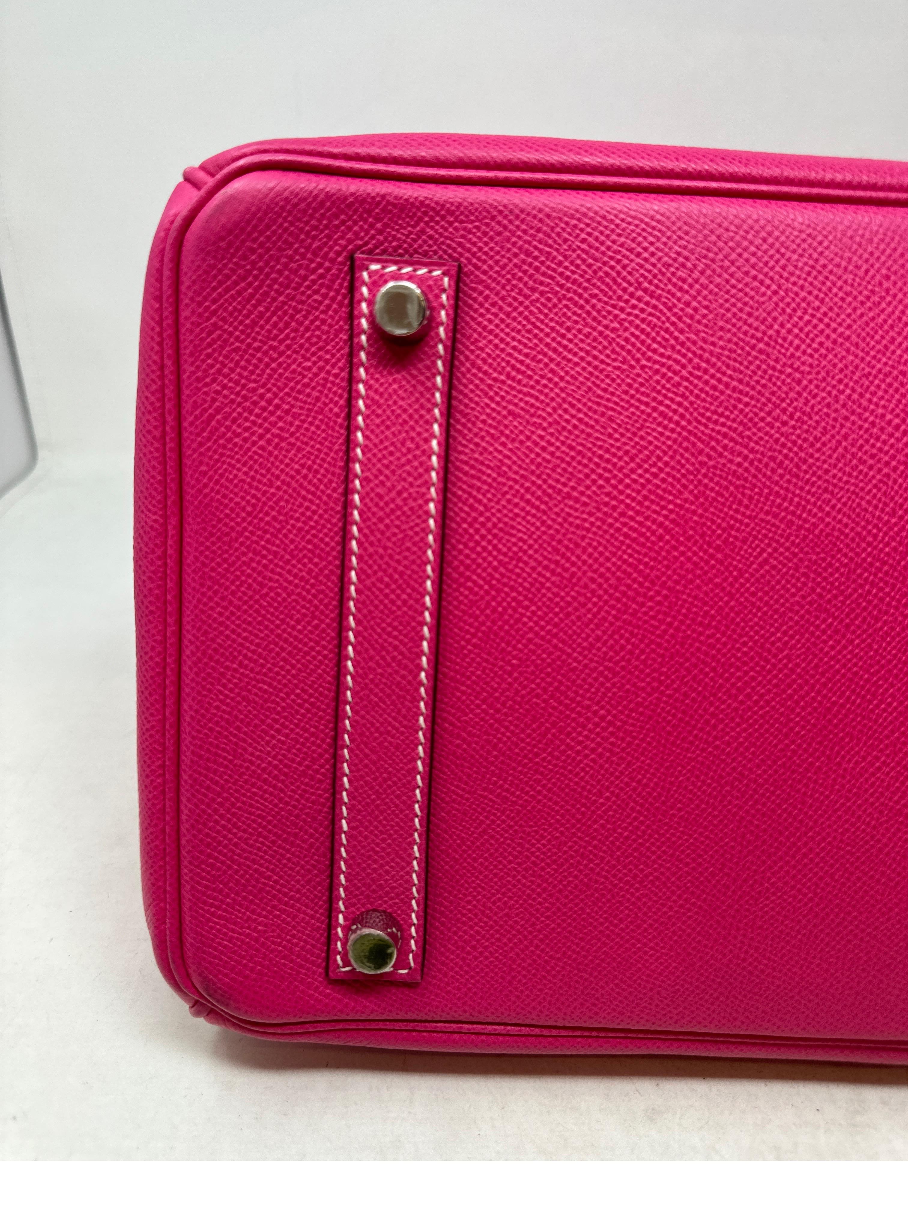 Hermes Rose Tyrien Birkin 35 Bag 14