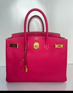 Hermes Rose Tyrien Birkin 35 Bag