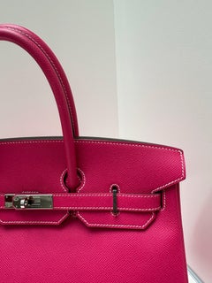 Hermes Rose Tyrien Birkin 35 Bag