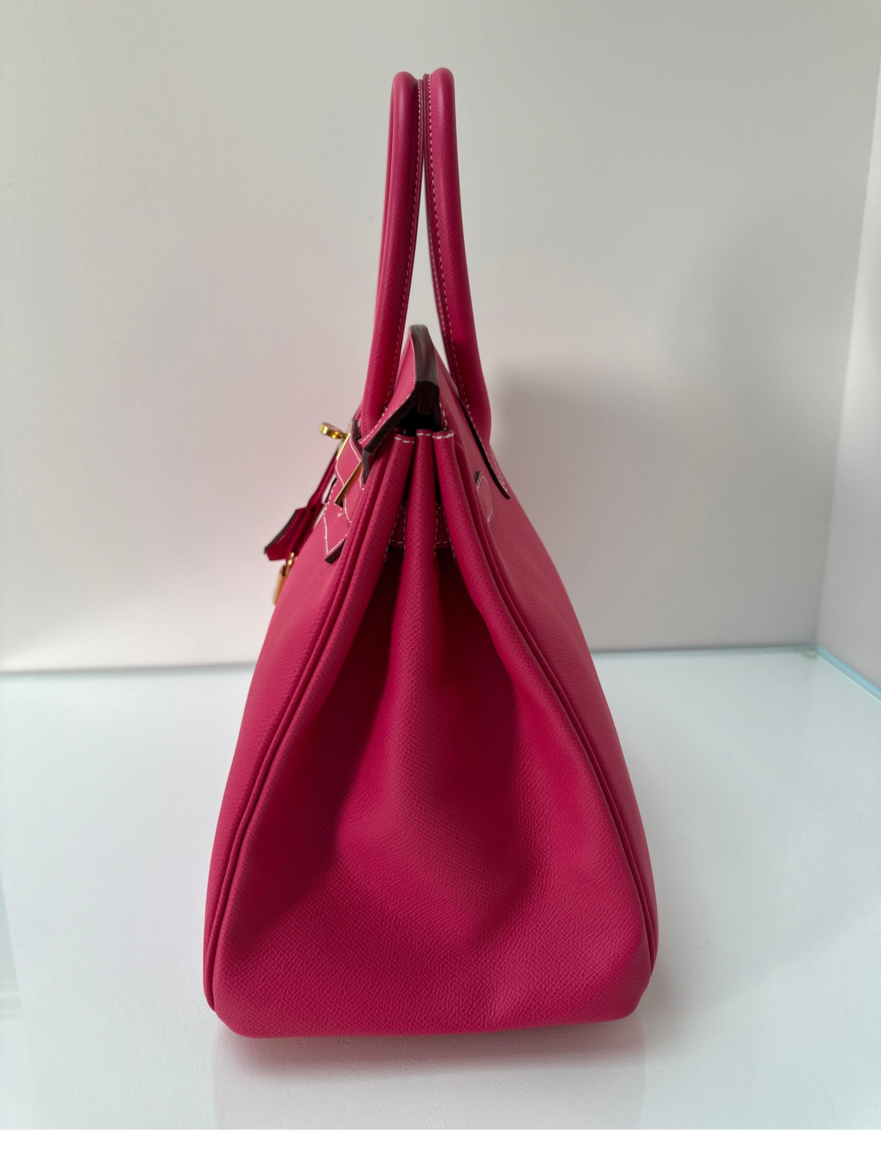 Bolso Hermes Rosa Tyrien Birkin 35 15