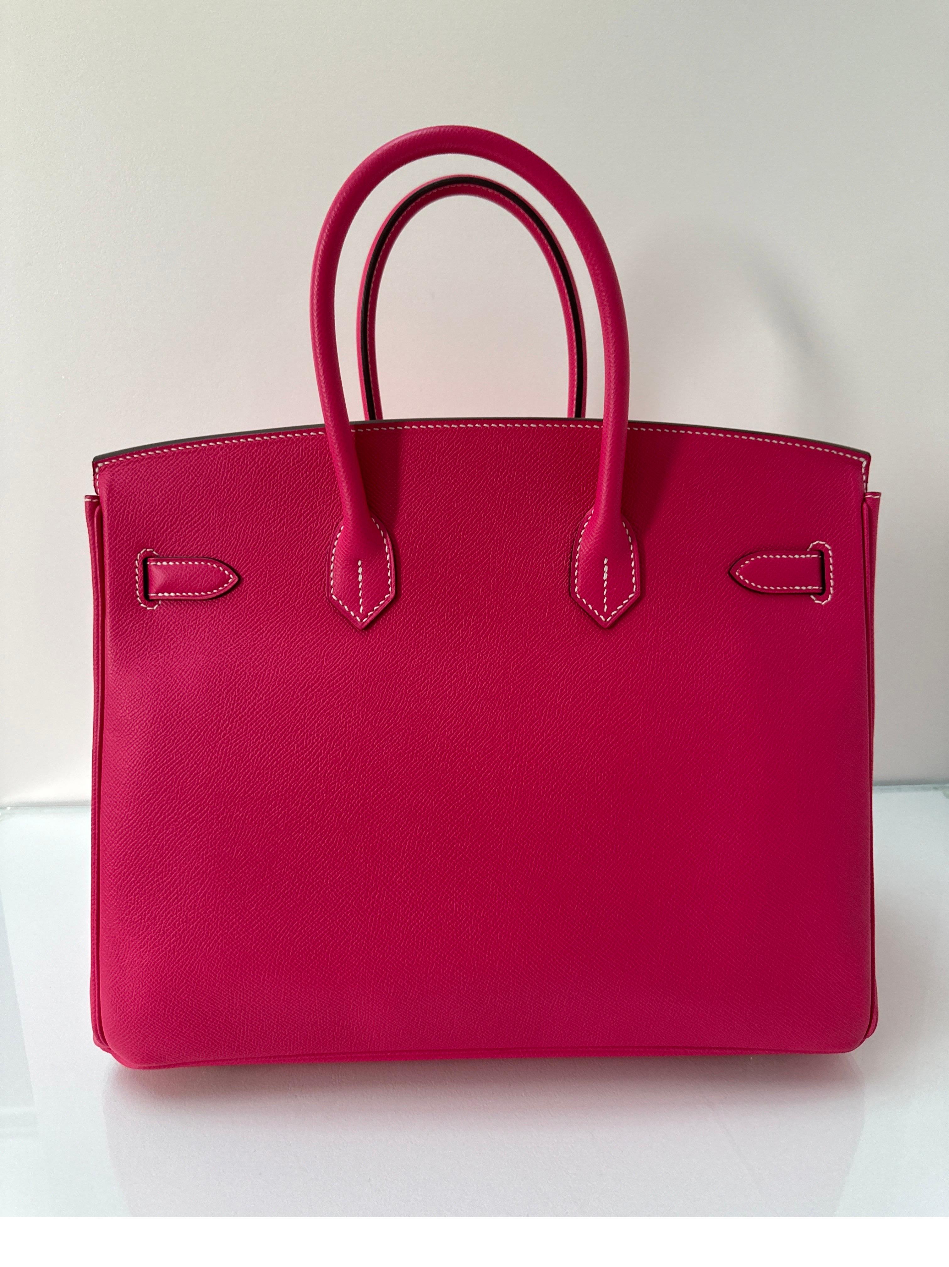 Bolso Hermes Rosa Tyrien Birkin 35 1