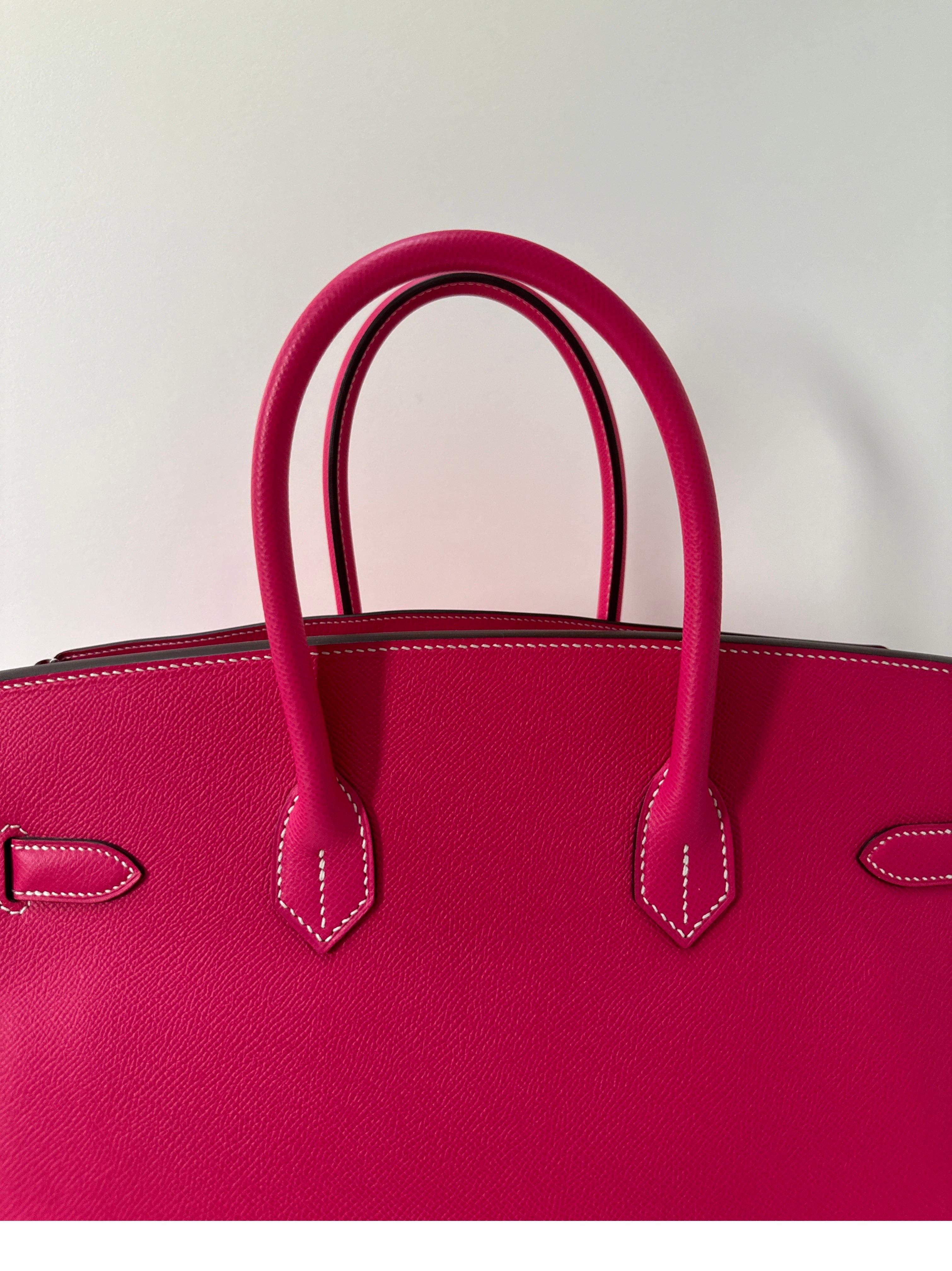 Bolso Hermes Rosa Tyrien Birkin 35 2