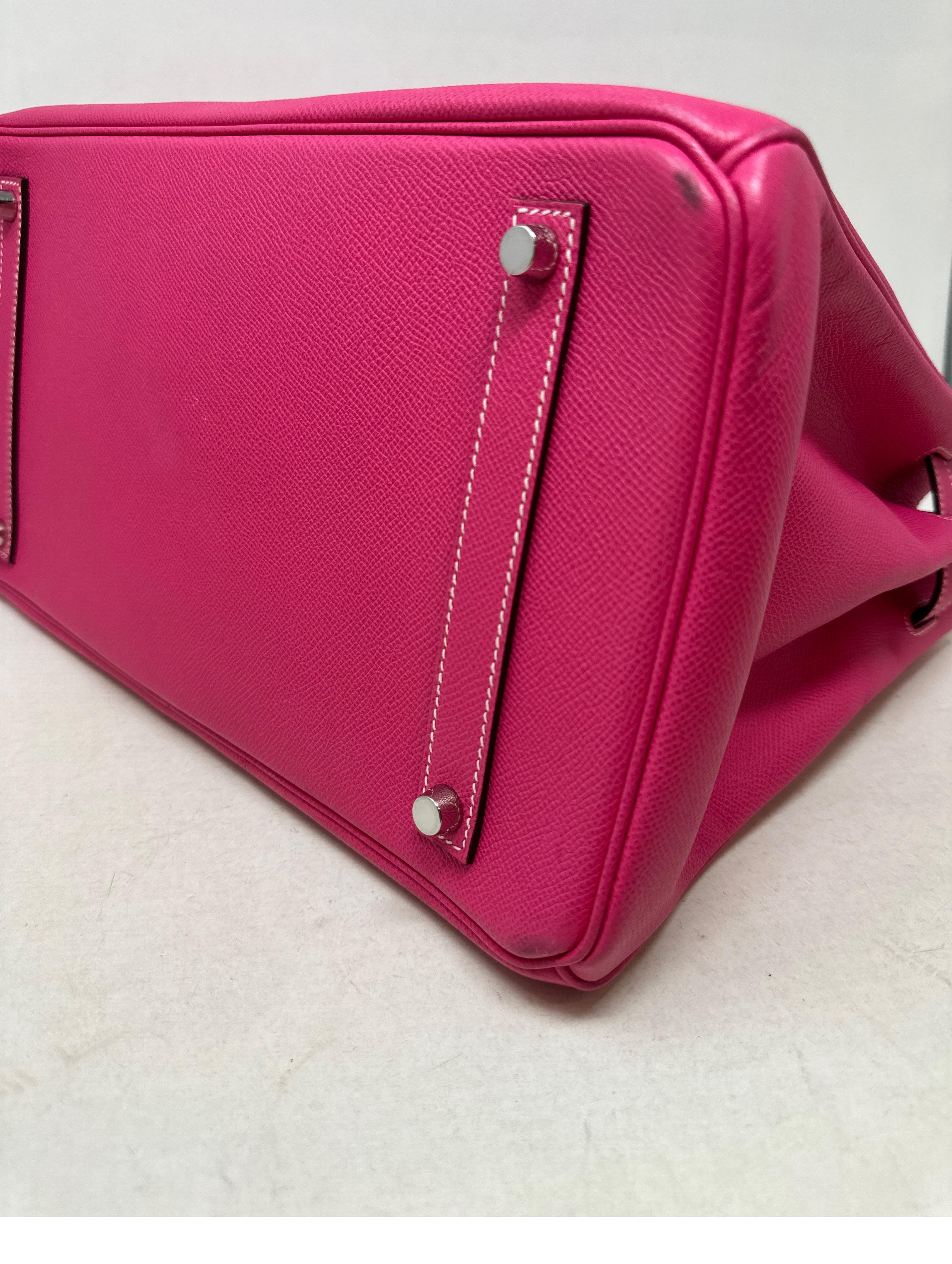 Hermes Rose Tyrien Birkin 35 Bag 3