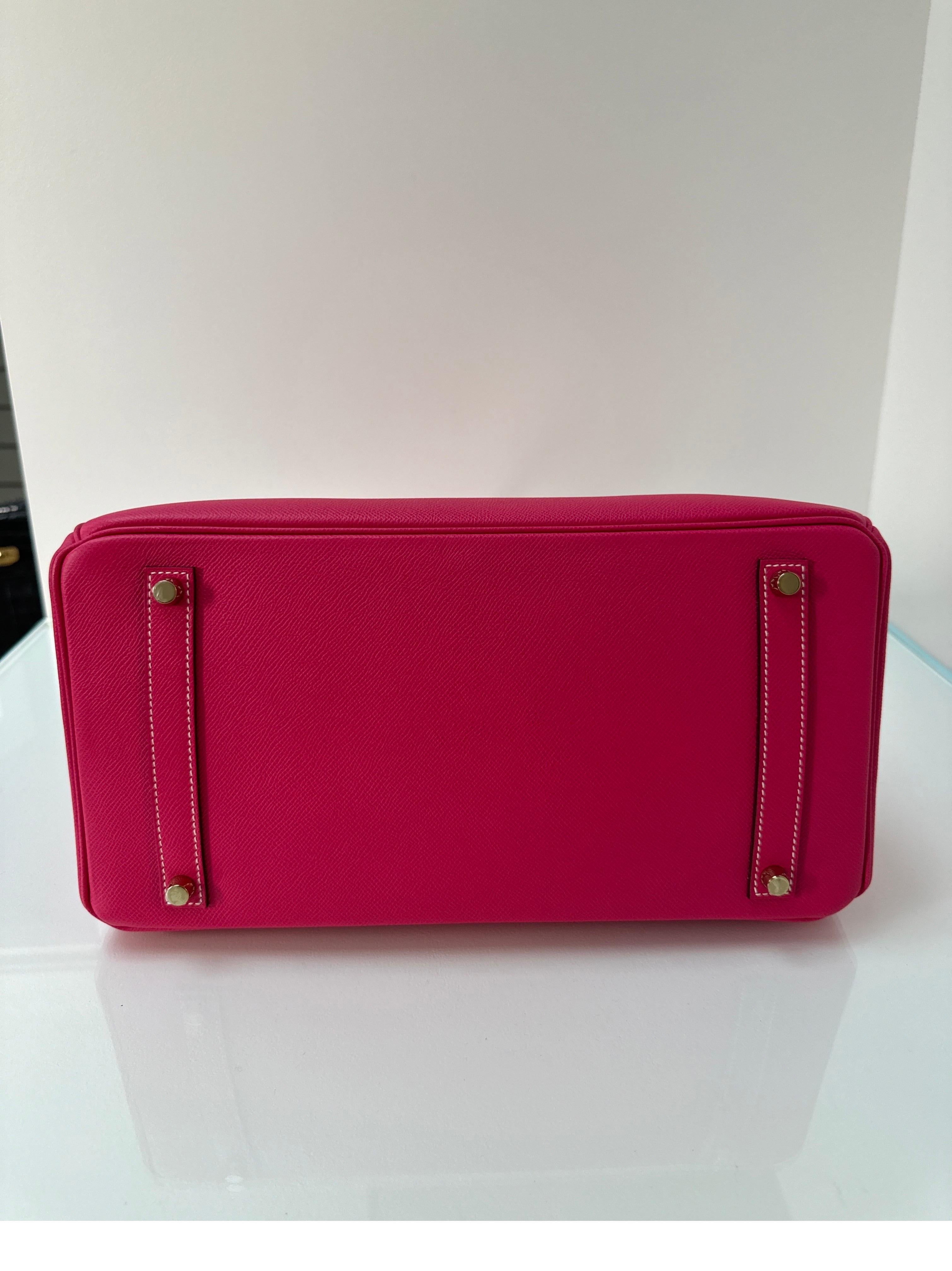 Bolso Hermes Rosa Tyrien Birkin 35 3