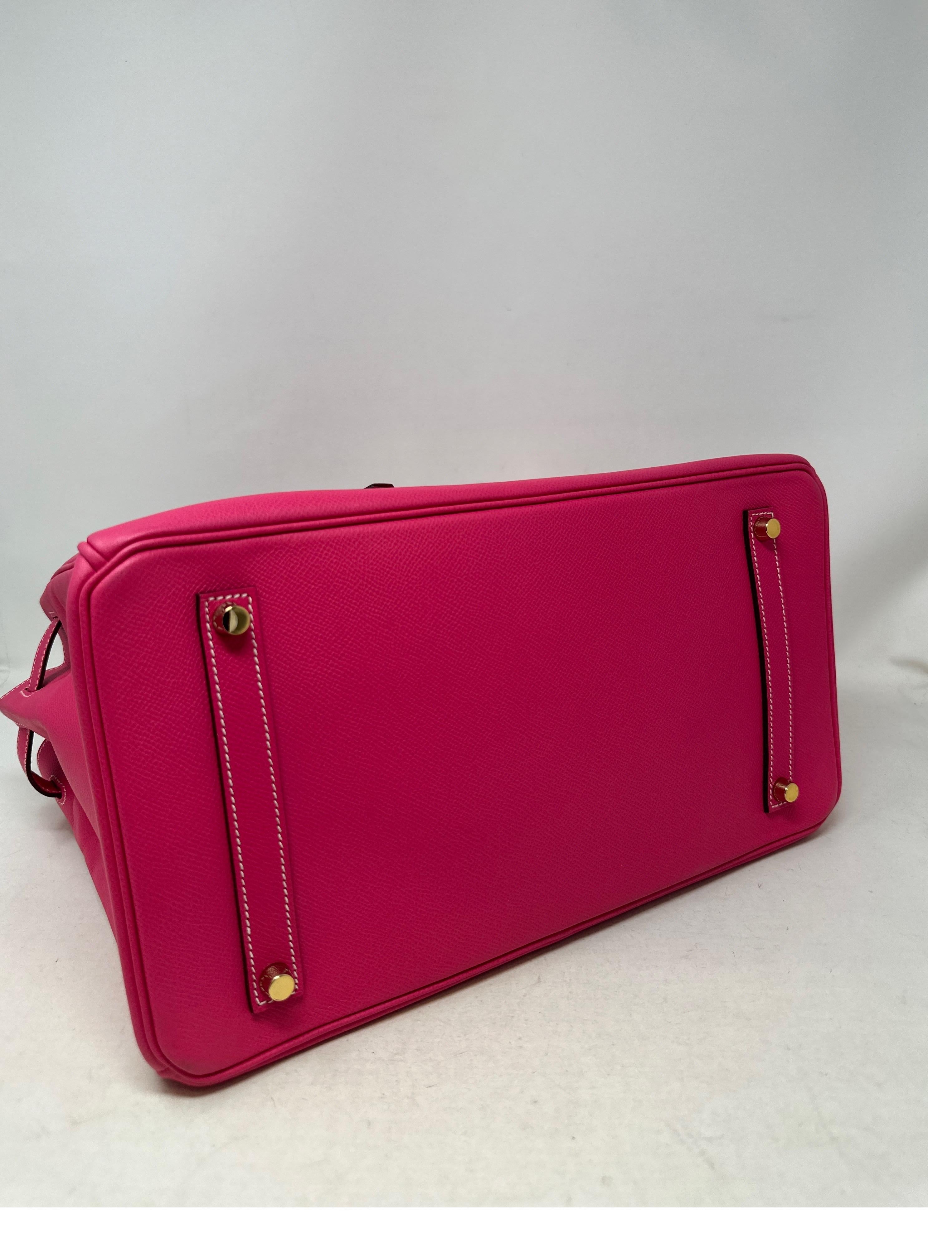 Rose Tyrien Birkin 35 Tasche von Hermès 4