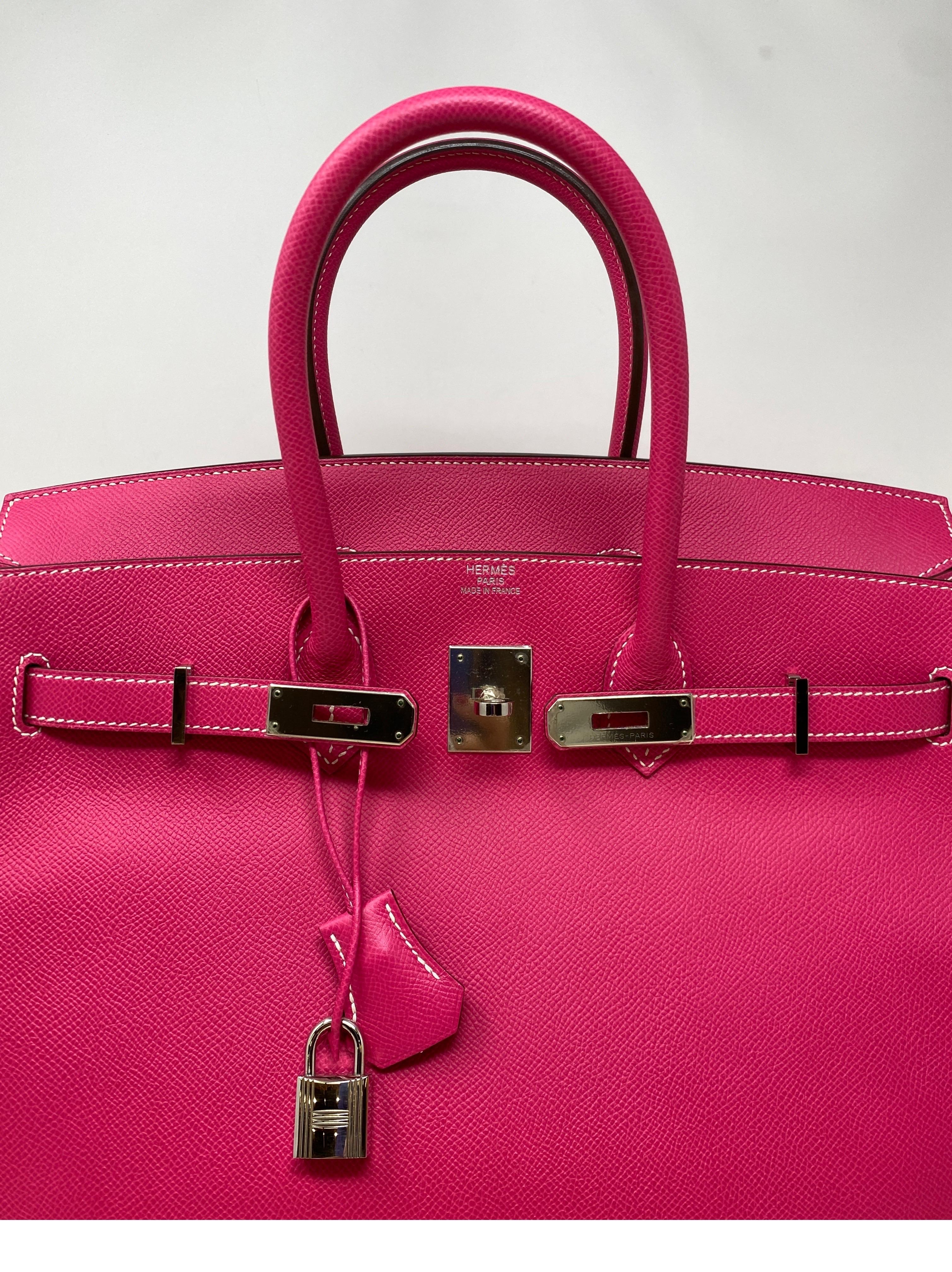Hermes Rose Tyrien Birkin Candy 35 Bag 5