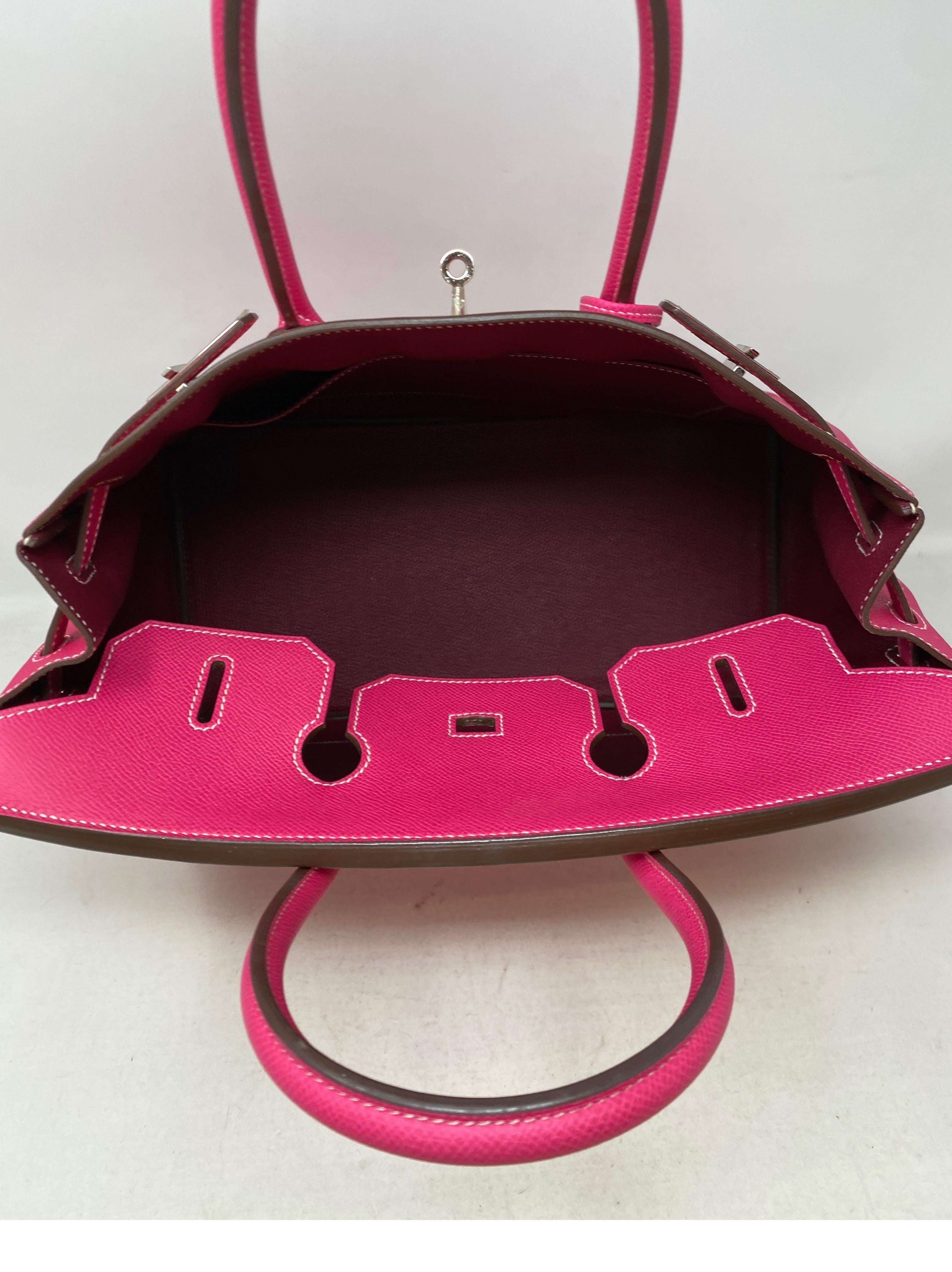Hermes Rose Tyrien Birkin Candy 35 Bag 7