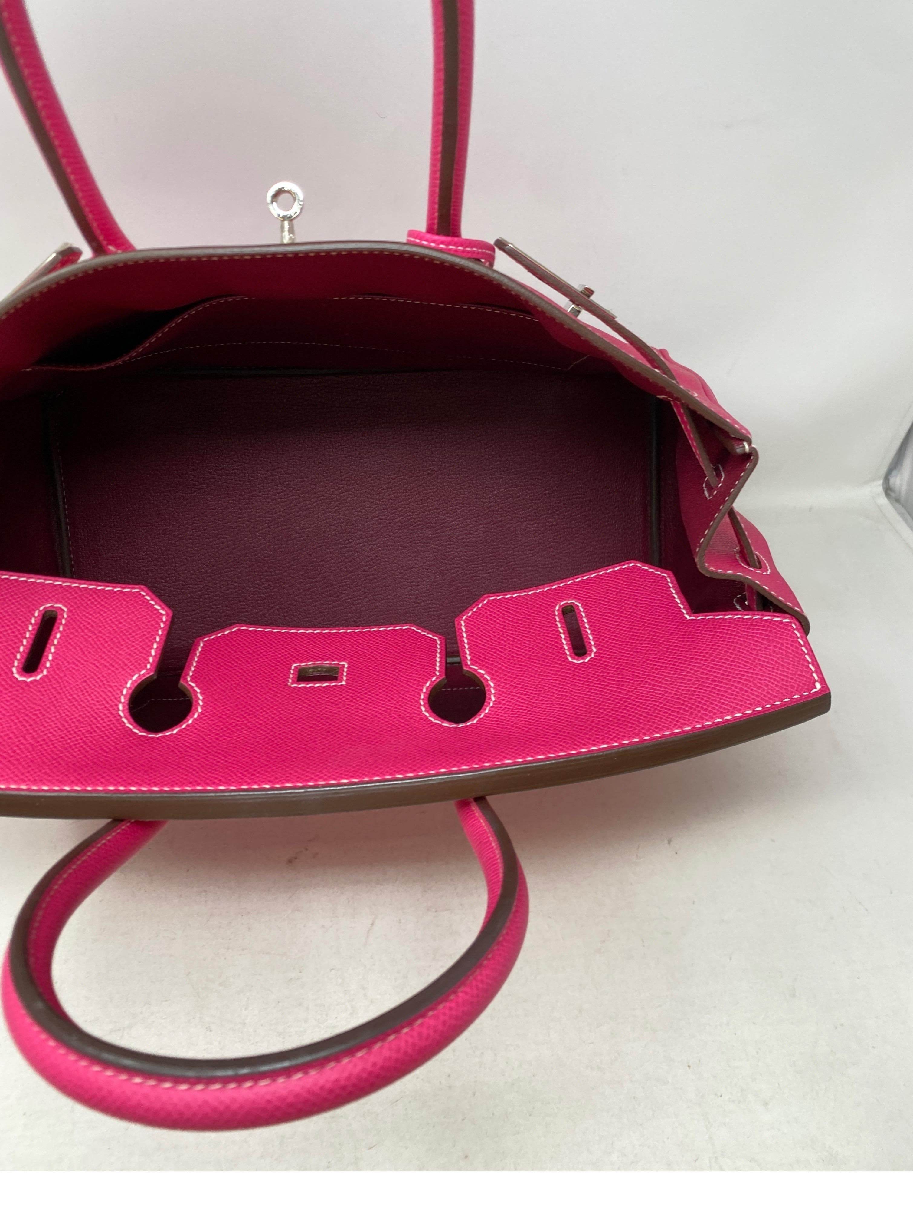 Hermes Rose Tyrien Birkin Candy 35 Bag 8