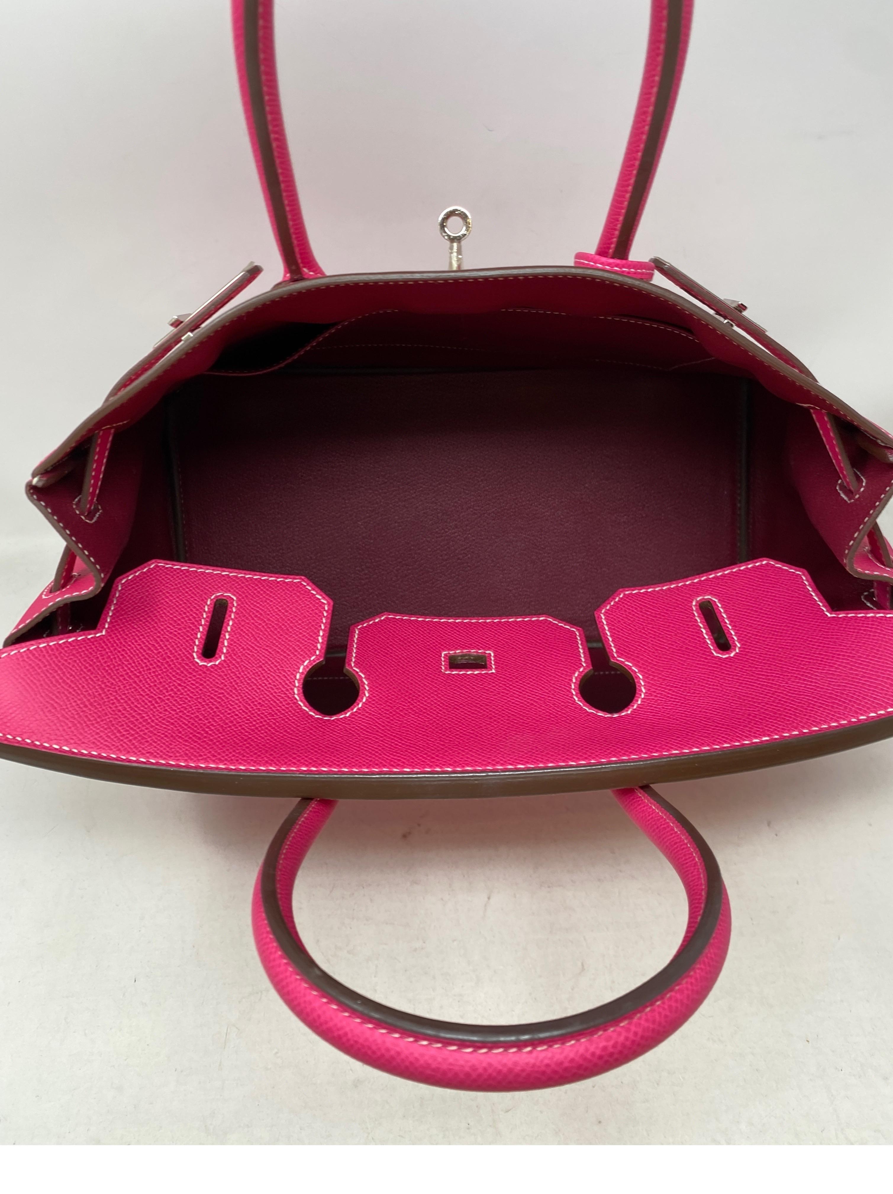 Hermes Rose Tyrien Birkin Candy 35 Bag 9