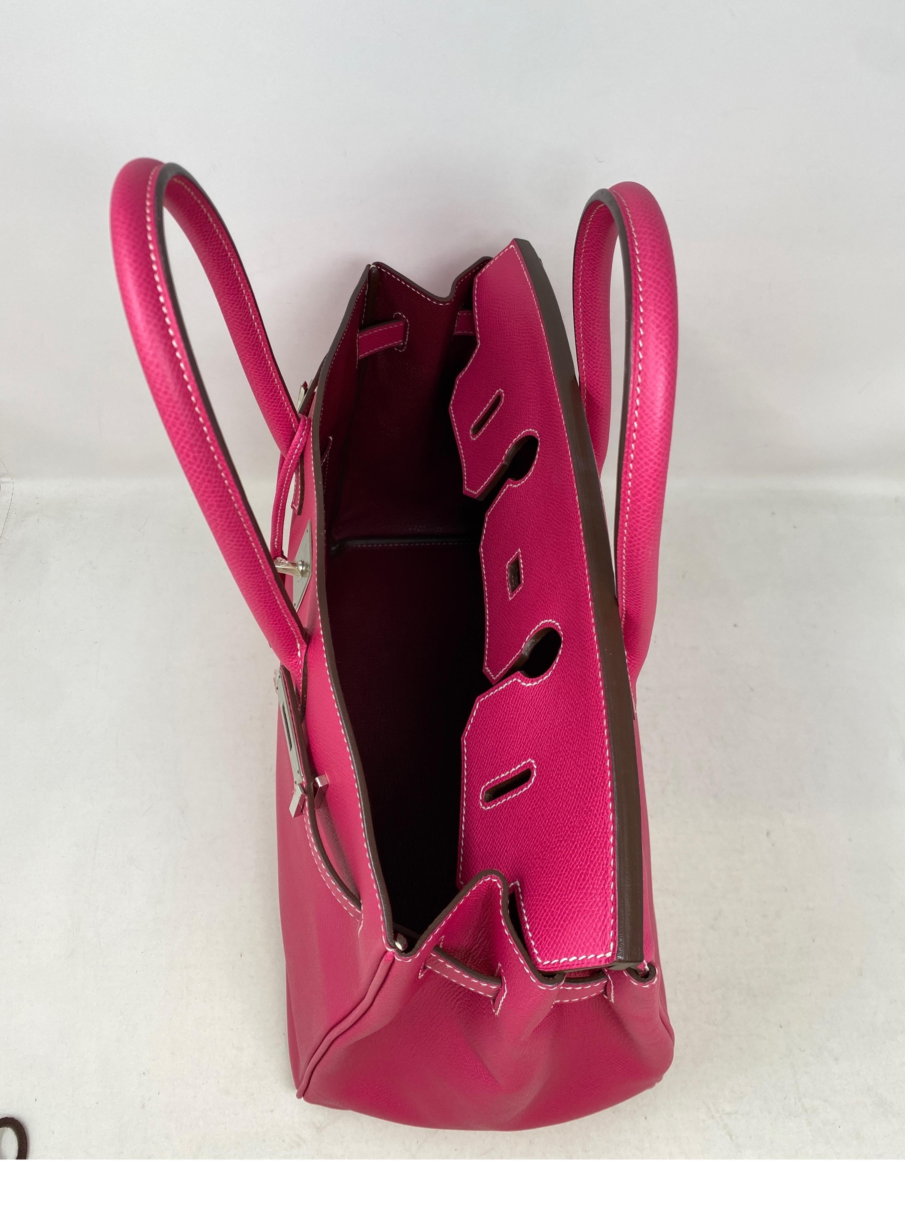 Hermes Rose Tyrien Birkin Candy 35 Bag 11