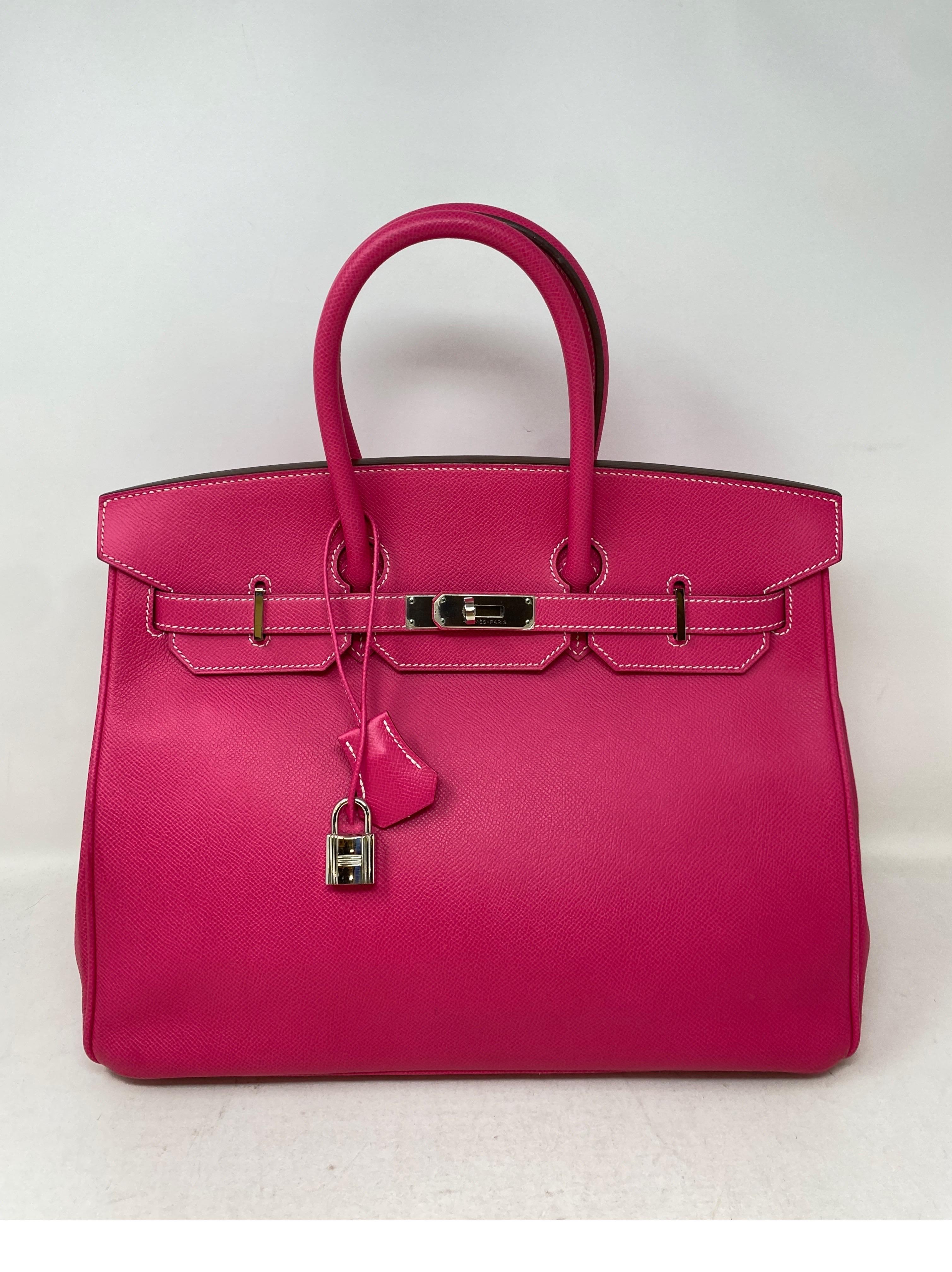 Hermes Rose Tyrien Birkin Candy 35 Bag 12
